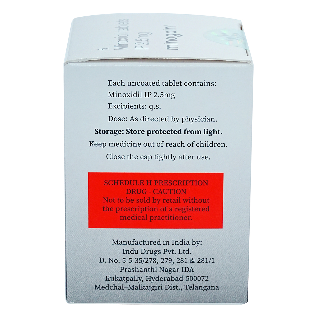 Minogain 2.5 mg Tablet 30's, Pack of 1 TABLET Minogain 2.5 mg Tablet 30's, Pack of 1 TABLET