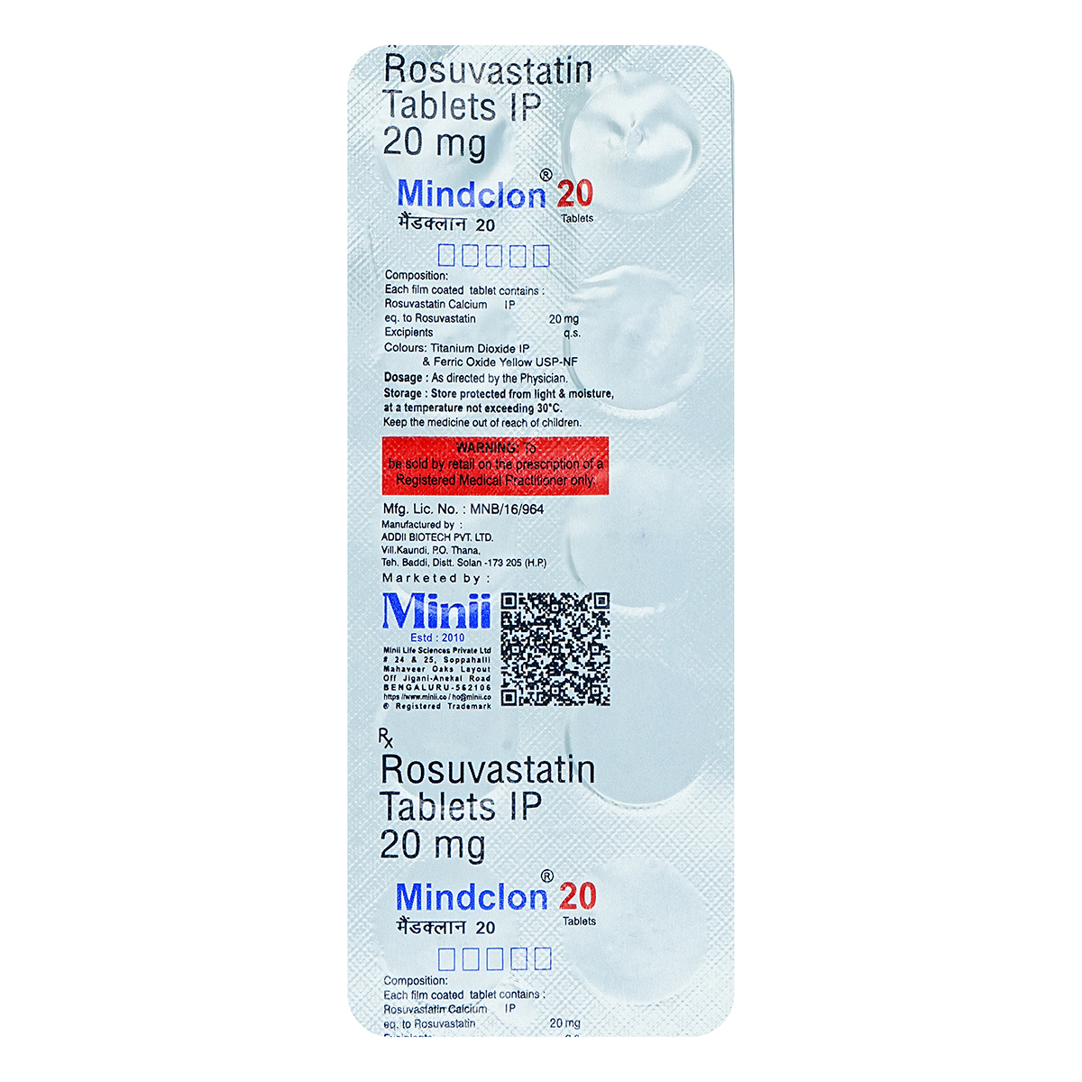 Mindclon 20 Tablet 10's, Pack of 10 TabletS Mindclon 20 Tablet 10's, Pack of 10 TabletS