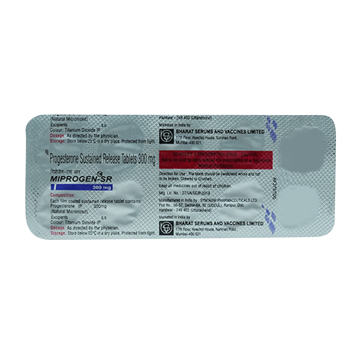 Miprogen SR 300 Tablet 10's, Pack of 10 TABLETS Miprogen SR 300 Tablet 10's, Pack of 10 TABLETS