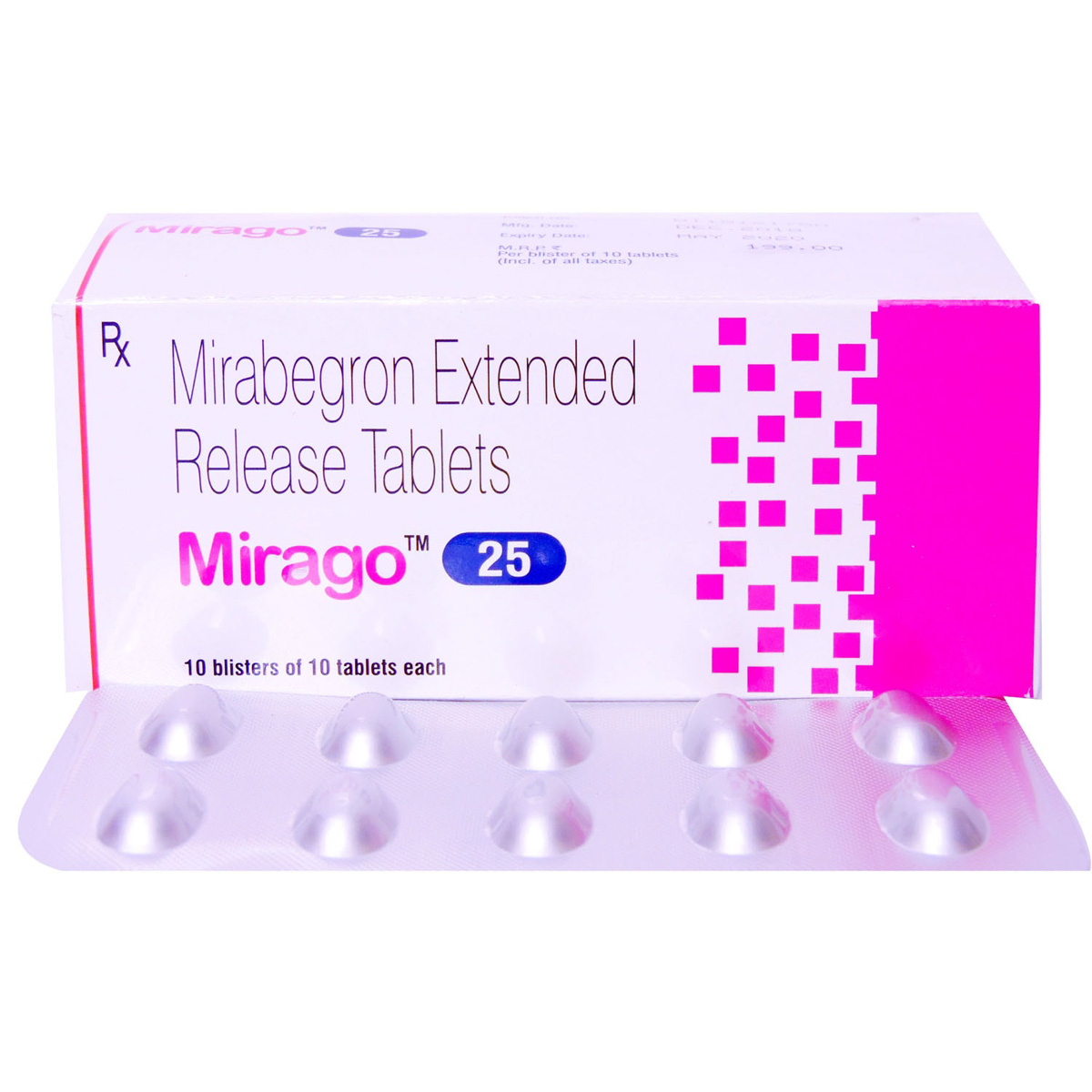 Mirago 25 Tablet 10's, Pack of 10 TABLETS Mirago 25 Tablet 10's, Pack of 10 TABLETS