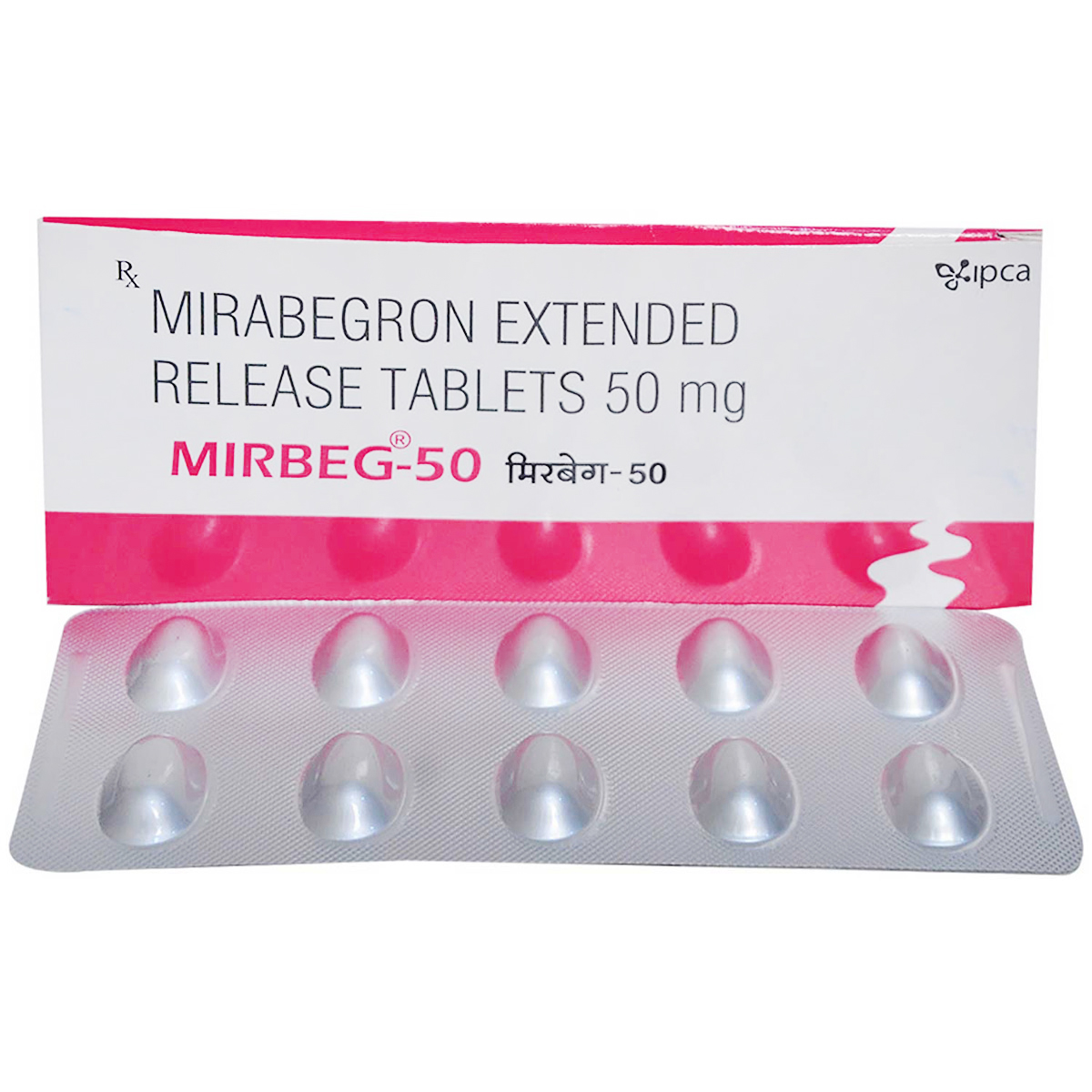 Mirbeg-50 Tablet 10's, Pack of 10 TABLETS Mirbeg-50 Tablet 10's, Pack of 10 TABLETS