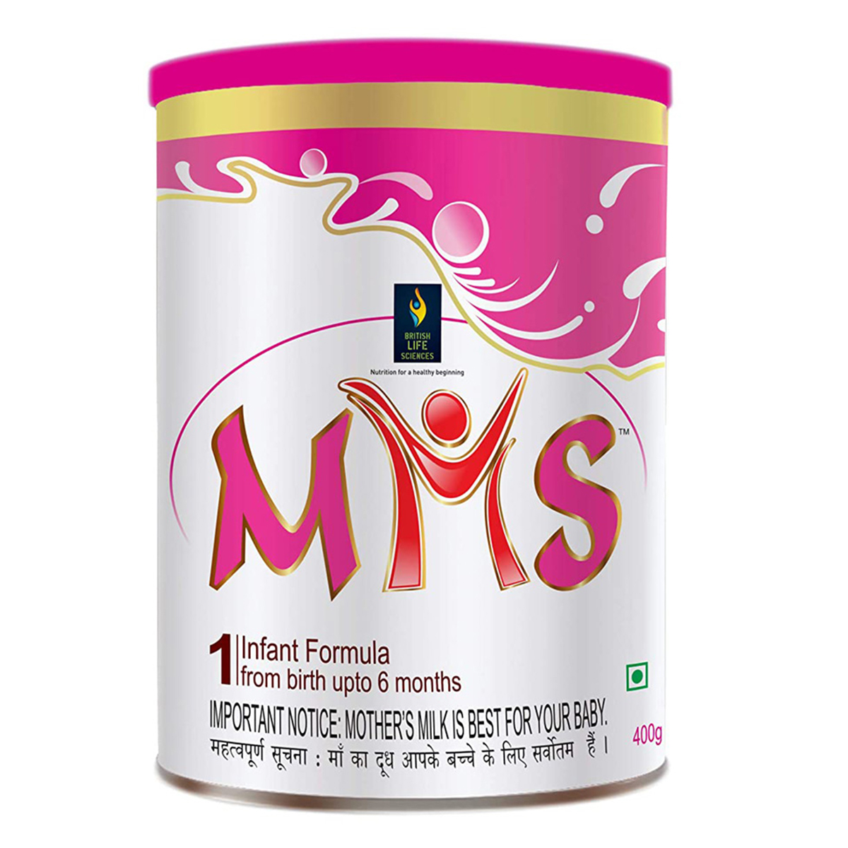 MMS Stage 1 Infant Formula Powder, 400 gm, Pack of 1 MMS Stage 1 Infant Formula Powder, 400 gm, Pack of 1