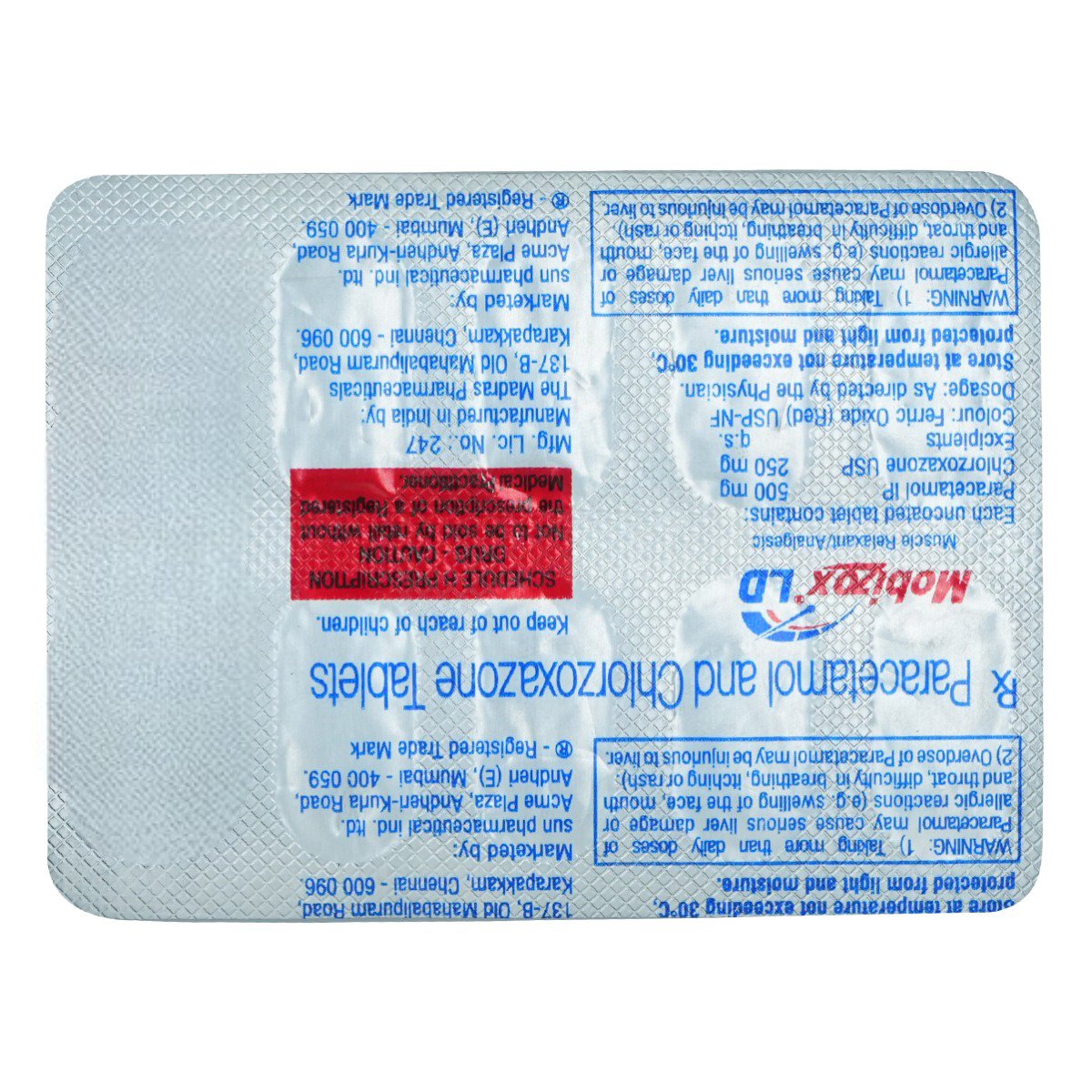 Mobizox LD 500 mg/250 mg Tablet 10's, Pack of 10 TabletS Mobizox LD 500 mg/250 mg Tablet 10's, Pack of 10 TabletS