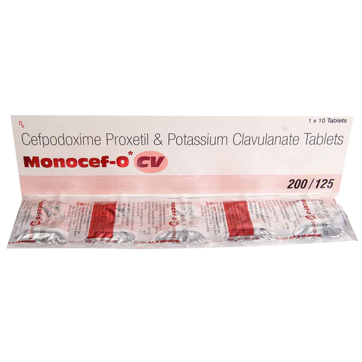 Monocef-O CV Tablet 10's, Pack of 10 TABLETS Monocef-O CV Tablet 10's, Pack of 10 TABLETS