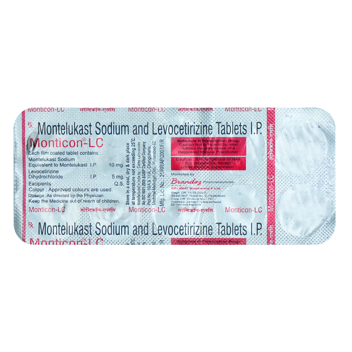 Monticon-LC Tablet 10's, Pack of 10 TabletS Monticon-LC Tablet 10's, Pack of 10 TabletS
