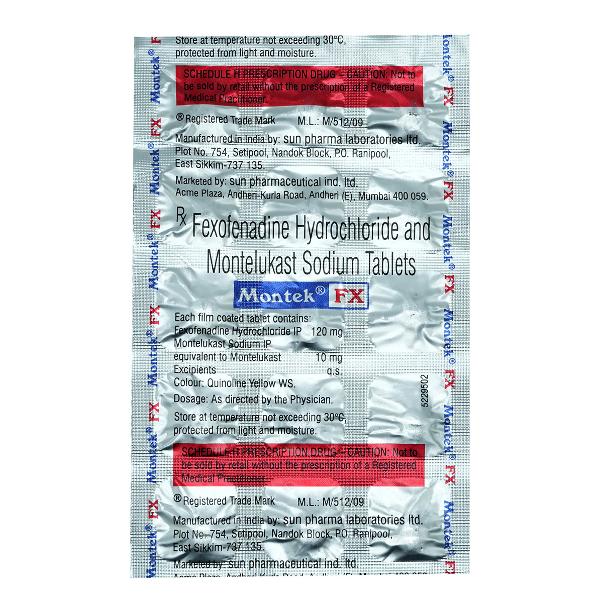 Montek FX Tablet 15's, Pack of 15 TabletS Montek FX Tablet 15's, Pack of 15 TabletS