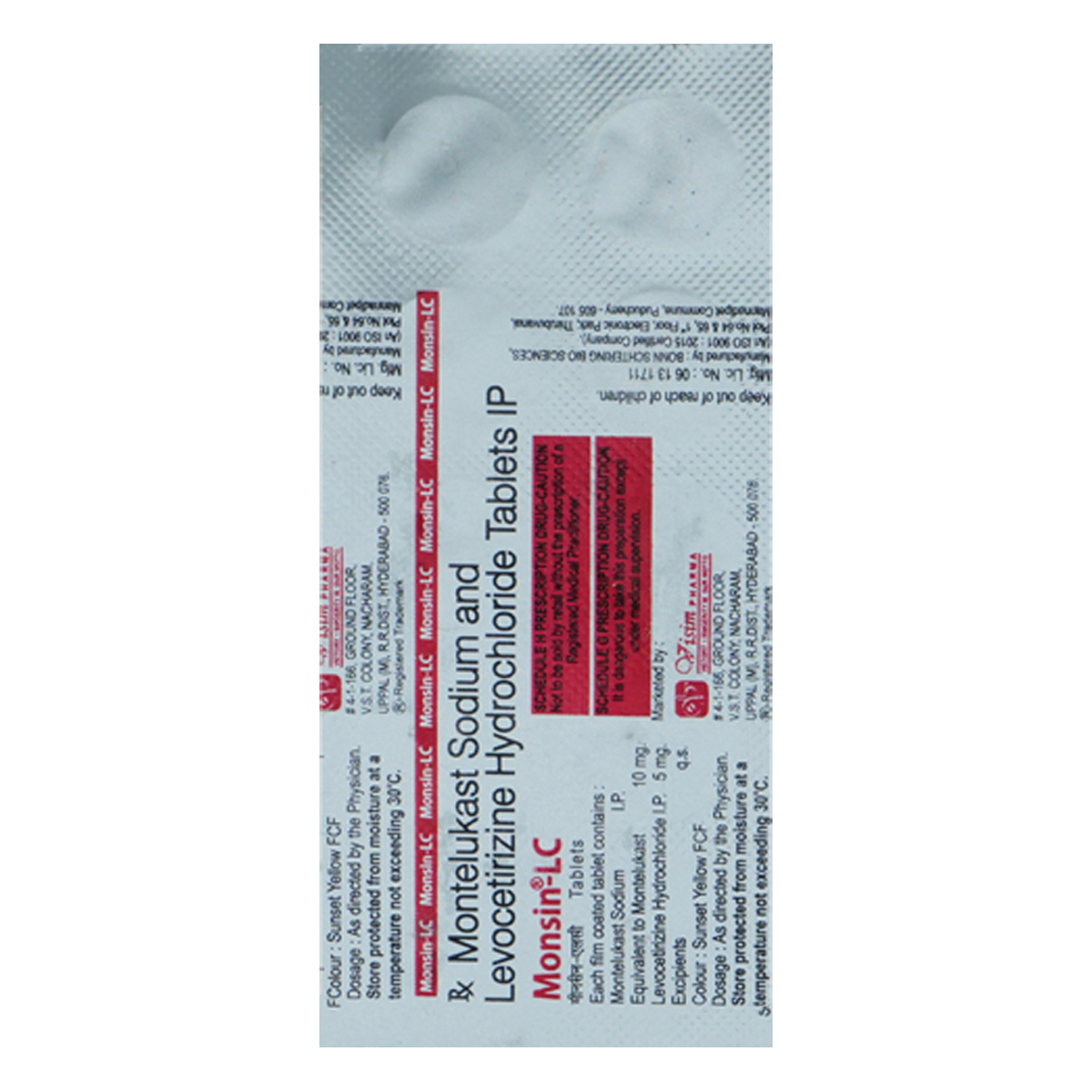 Monsin-LC Tablet 10's, Pack of 10 TabletS Monsin-LC Tablet 10's, Pack of 10 TabletS