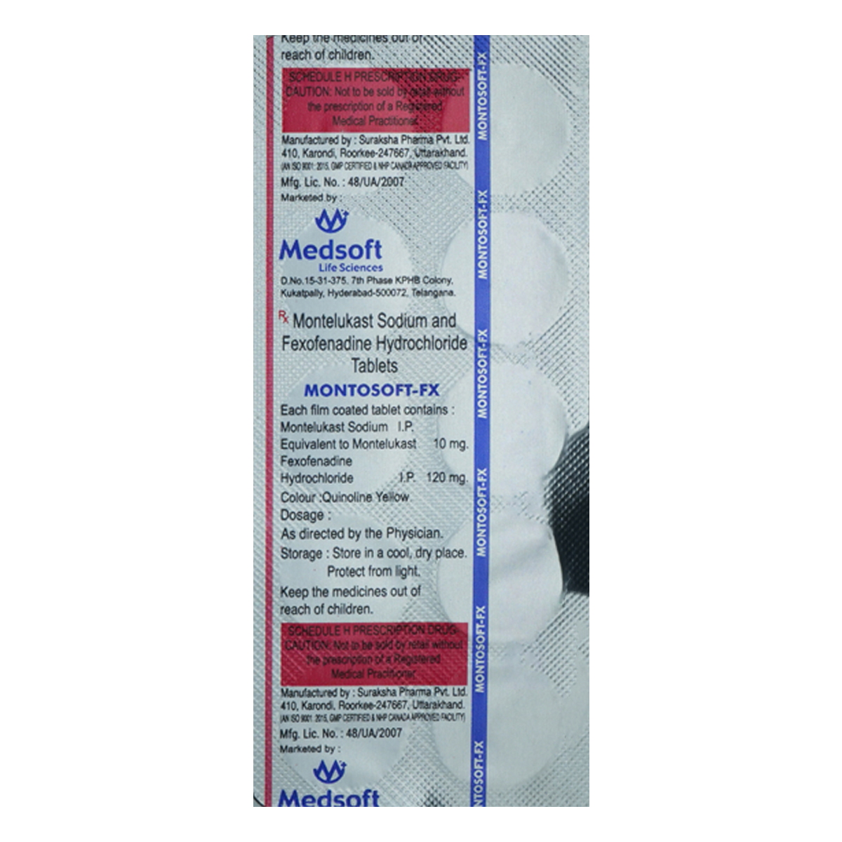 Montosoft-FX Tablet 10's, Pack of 10 TabletS Montosoft-FX Tablet 10's, Pack of 10 TabletS