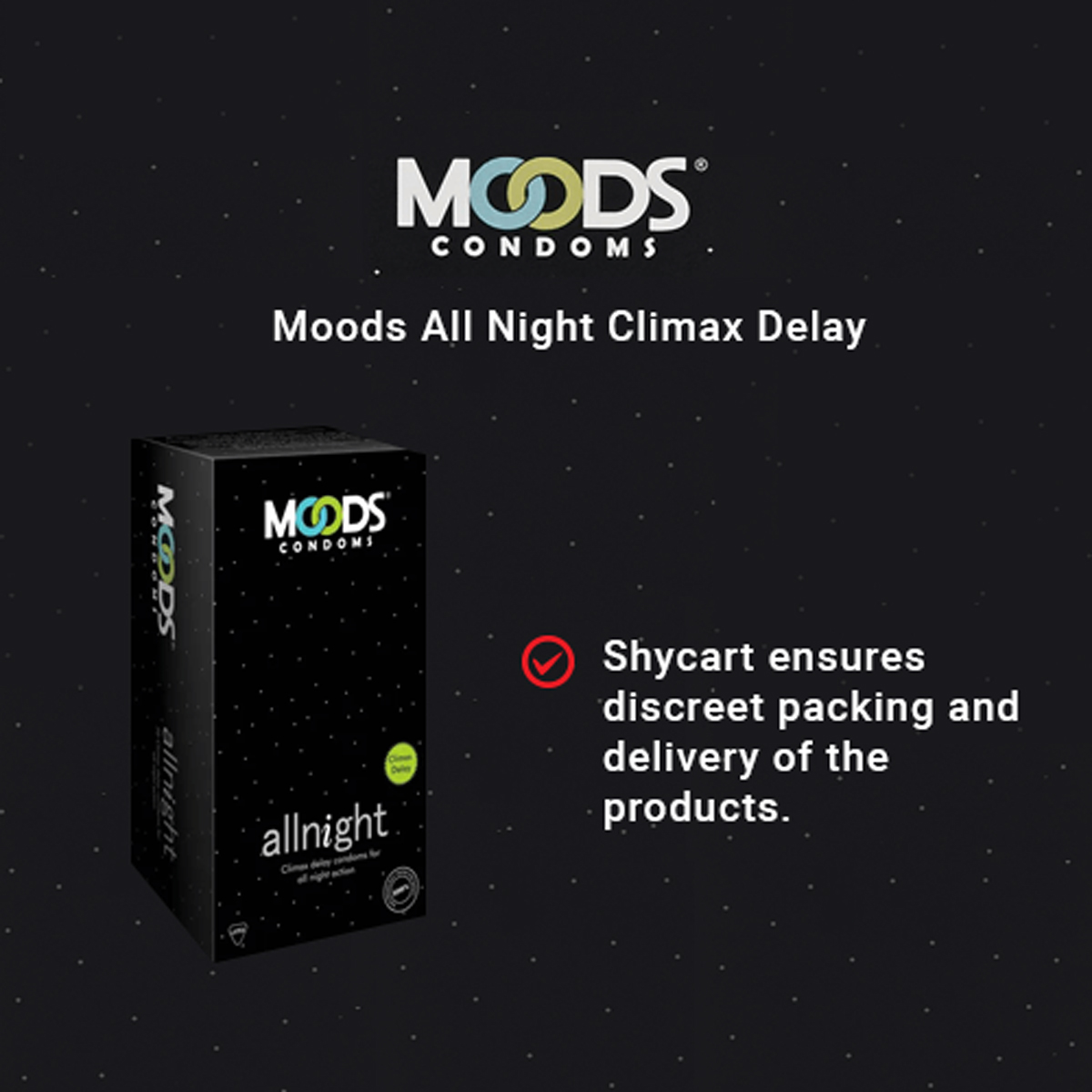 Moods Allnight Climax Delay Condoms, 3 Count, Pack of 1 Moods Allnight Climax Delay Condoms, 3 Count, Pack of 1