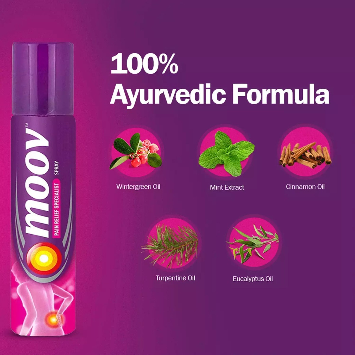 Moov Pain Relief Spray, 55 gm, Pack of 1 Moov Pain Relief Spray, 55 gm, Pack of 1