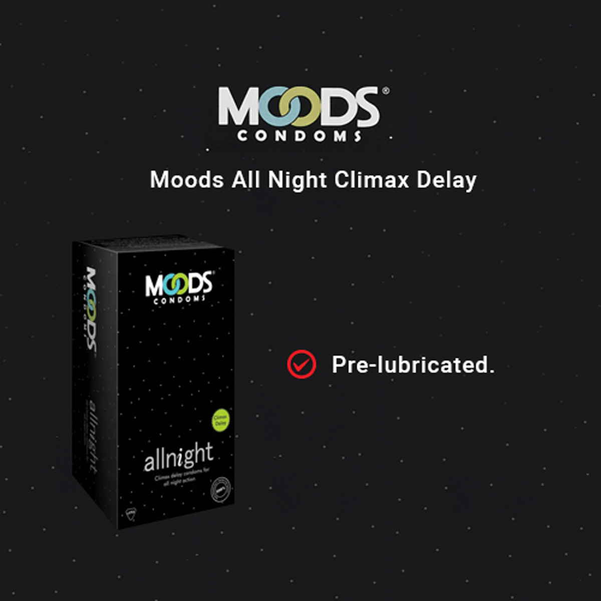 Moods Allnight Condoms, 20 Count, Pack of 1 Moods Allnight Condoms, 20 Count, Pack of 1