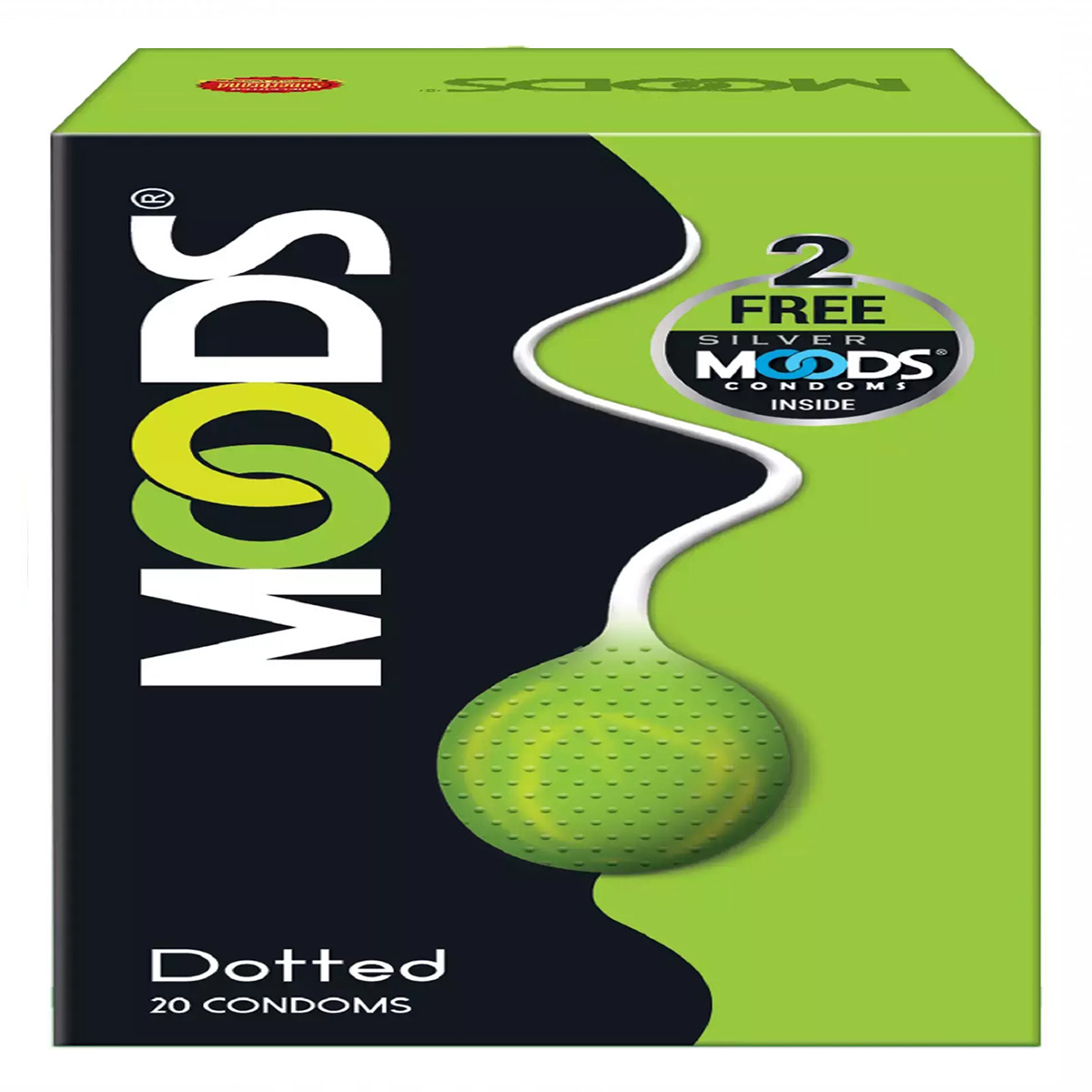 Moods Dotted Condoms, 20 Count, Pack of 1 Moods Dotted Condoms, 20 Count, Pack of 1