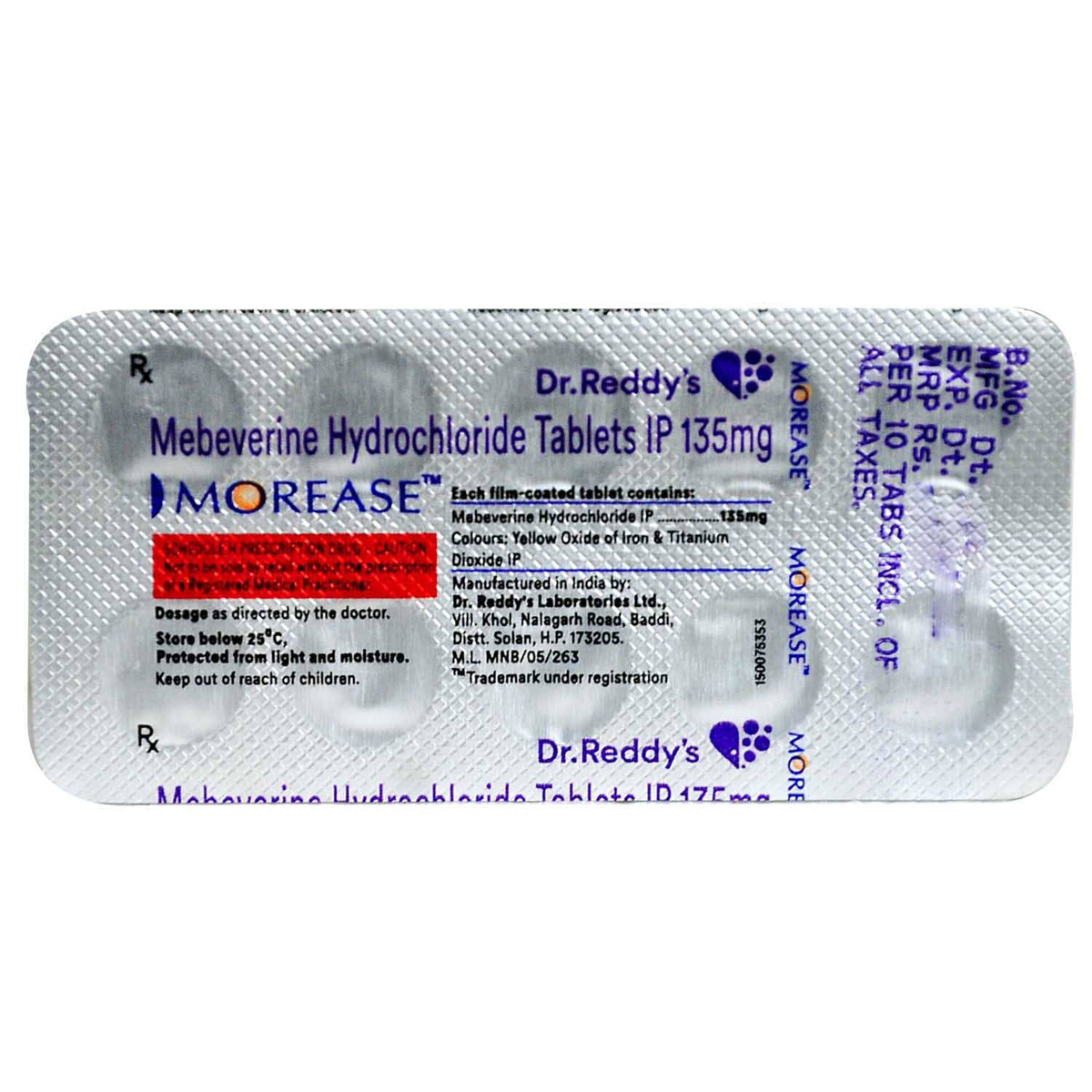 Morease Tablet 10's, Pack of 10 TABLETS Morease Tablet 10's, Pack of 10 TABLETS