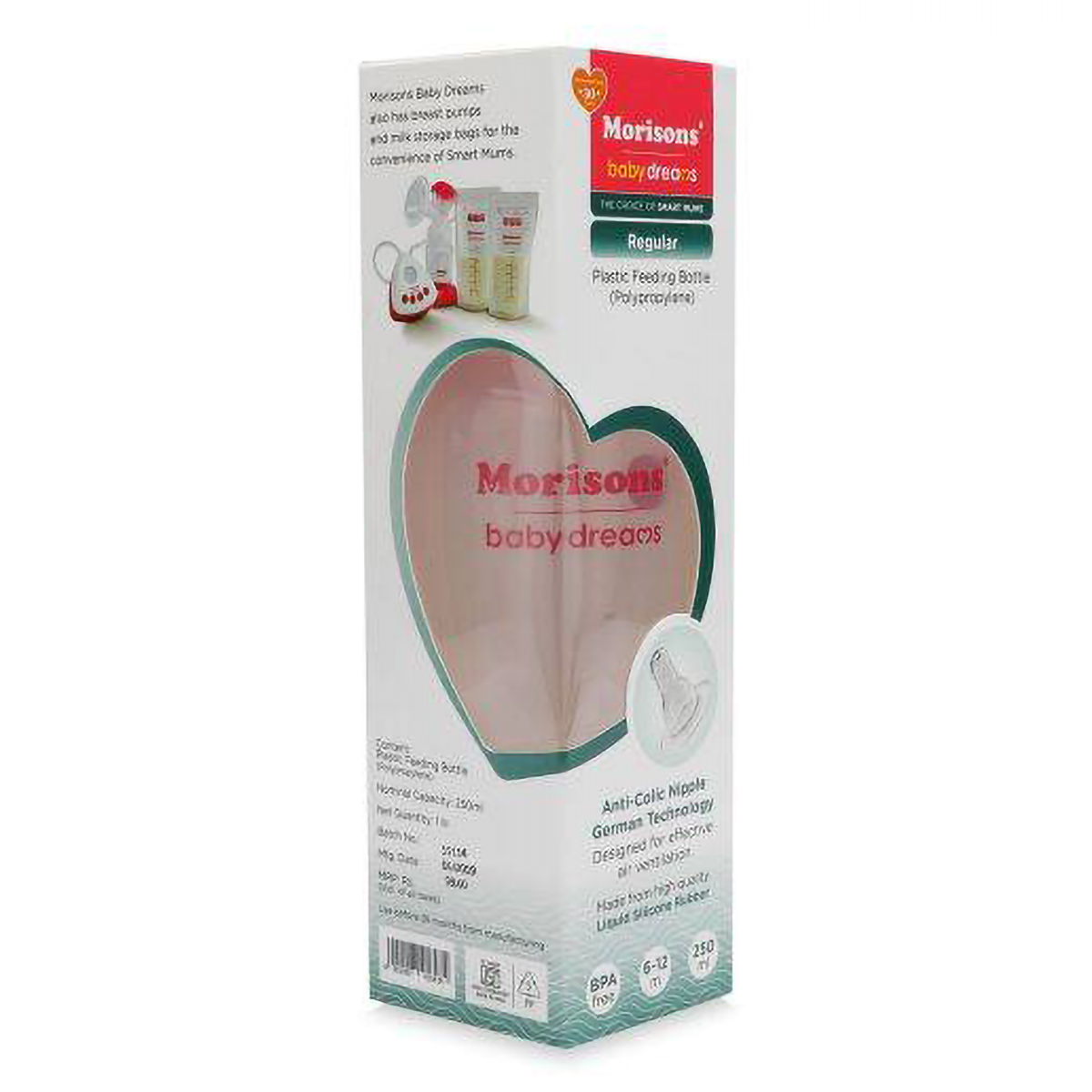 Morrison Regular Feeding Bottle Medium, 250 ml, Pack of 1 Morrison Regular Feeding Bottle Medium, 250 ml, Pack of 1
