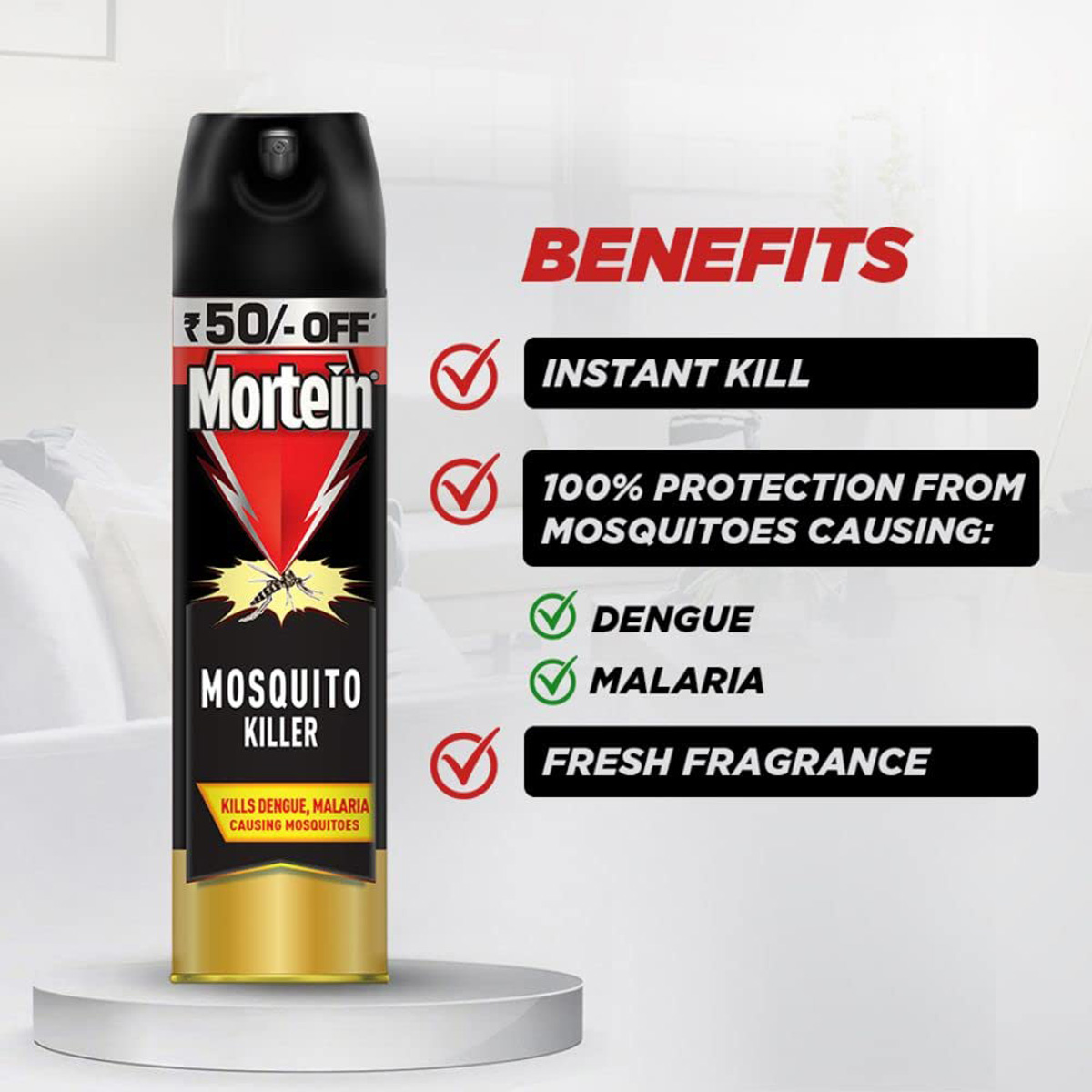 Mortein Mosquito Killer Spray, 425ml, Pack of 1 Mortein Mosquito Killer Spray, 425ml, Pack of 1