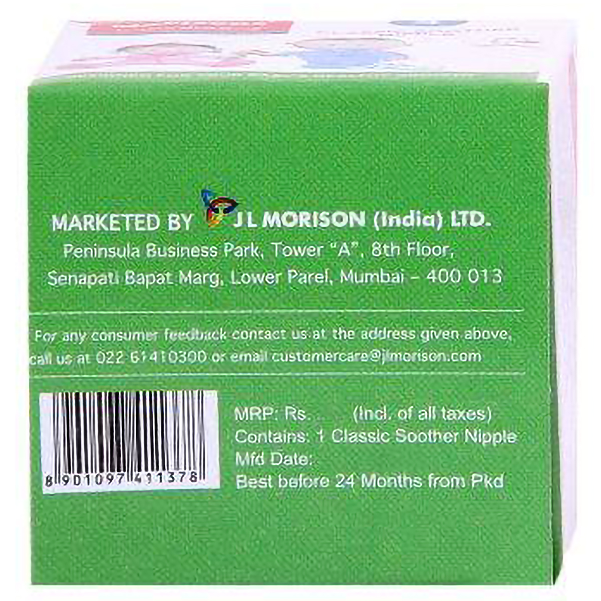 Morisons Classic Soother Nipple for 4M+ Baby, 1 Count, Pack of 1 Morisons Classic Soother Nipple for 4M+ Baby, 1 Count, Pack of 1