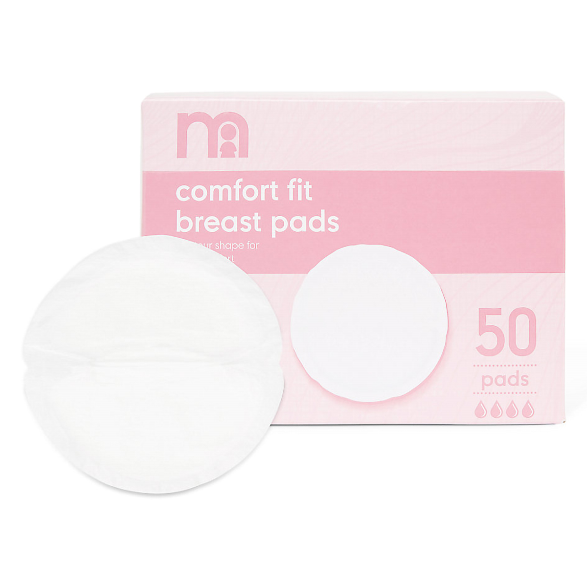 Mothercare Comfort Fit Breast Pads, 50 Count, Pack of 1 Mothercare Comfort Fit Breast Pads, 50 Count, Pack of 1