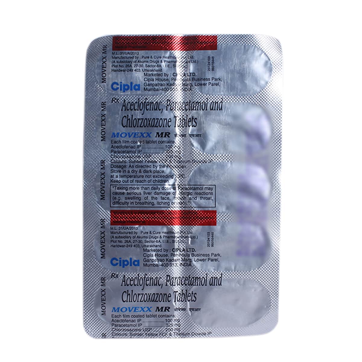 Movexx MR Tablet 10's, Pack of 10 TABLETS Movexx MR Tablet 10's, Pack of 10 TABLETS