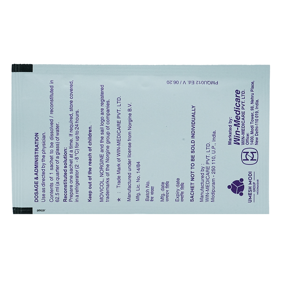 Movicol Paediatric Sachet 6's, Pack of 1 POWDER Movicol Paediatric Sachet 6's, Pack of 1 POWDER