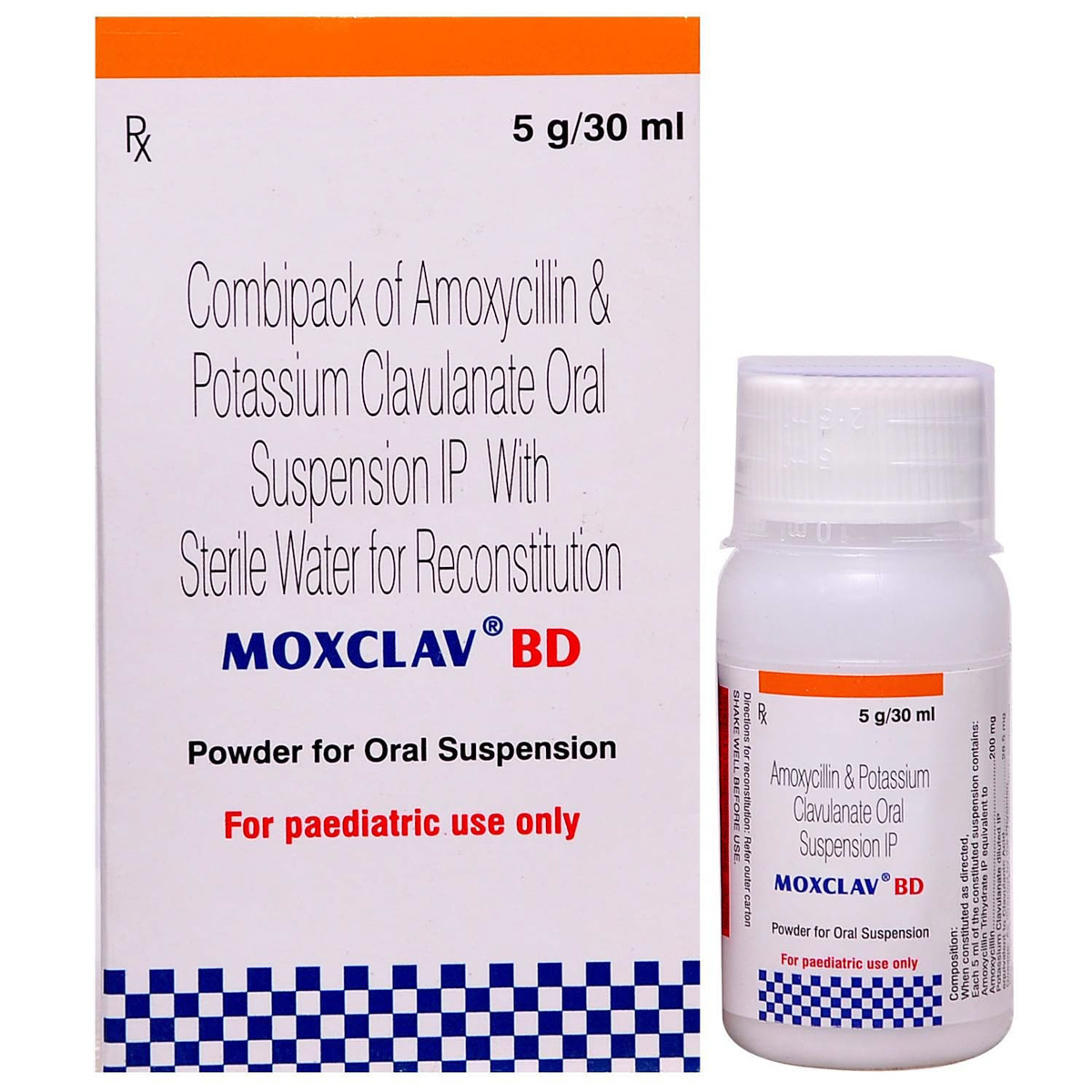 Moxclav BD 228.5 Suspension 30 ml, Pack of 1 Syrup Moxclav BD 228.5 Suspension 30 ml, Pack of 1 Syrup