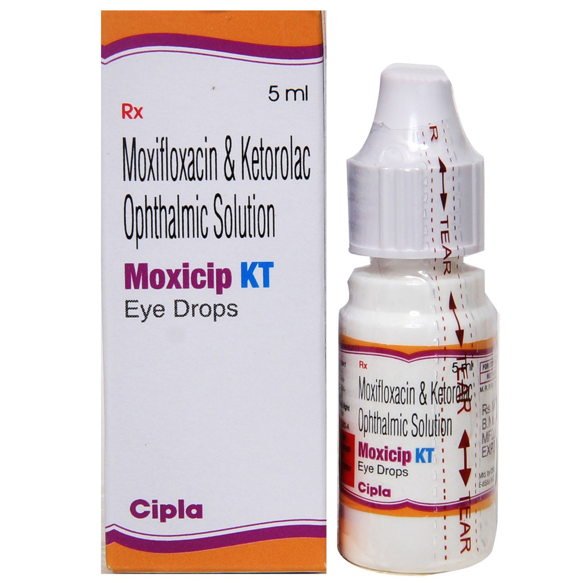 Moxicip KT Eye Drops 5 ml, Pack of 1 EYE DROPS Moxicip KT Eye Drops 5 ml, Pack of 1 EYE DROPS