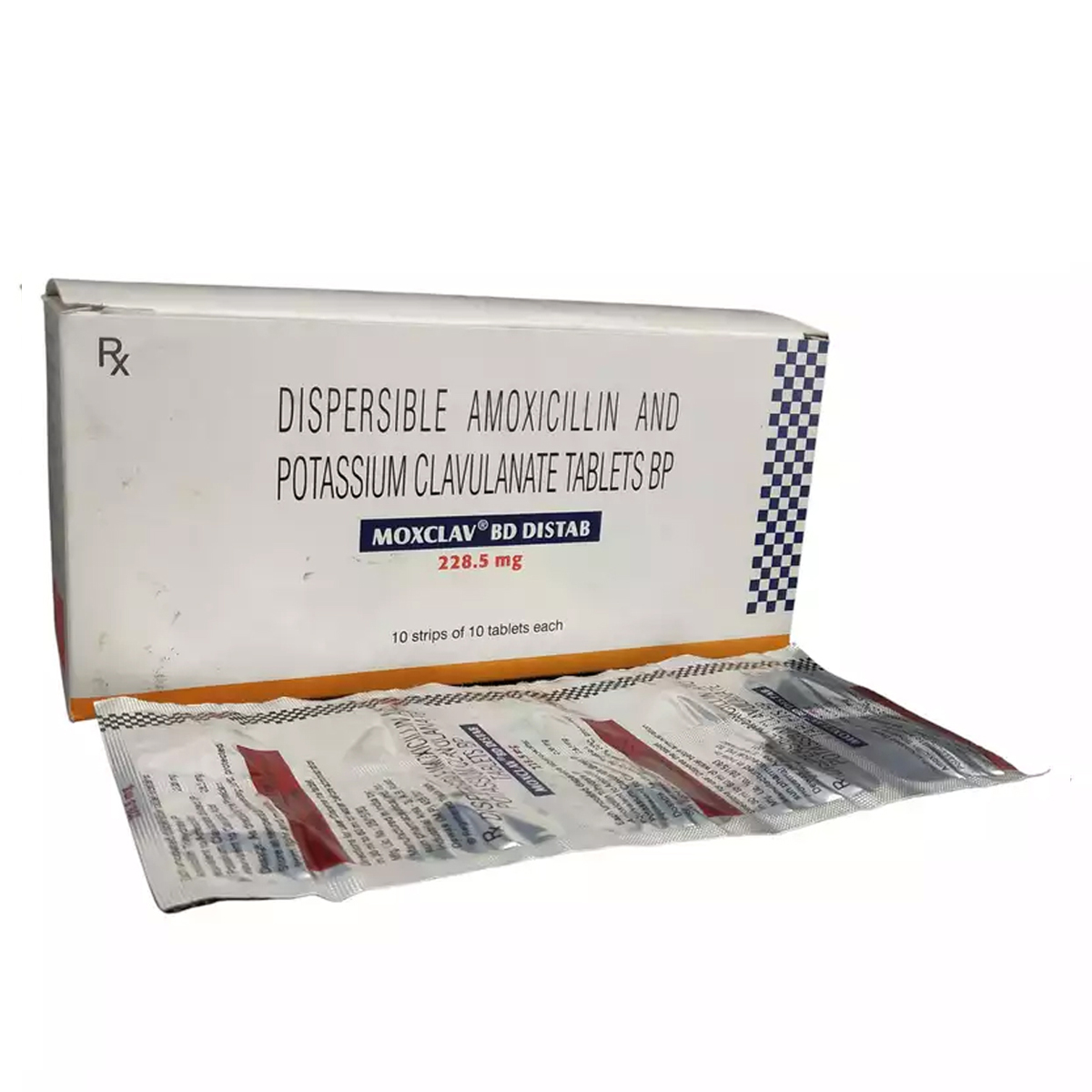 Moxclav BD Distab Tablet 10's, Pack of 10 TabletS Moxclav BD Distab Tablet 10's, Pack of 10 TabletS