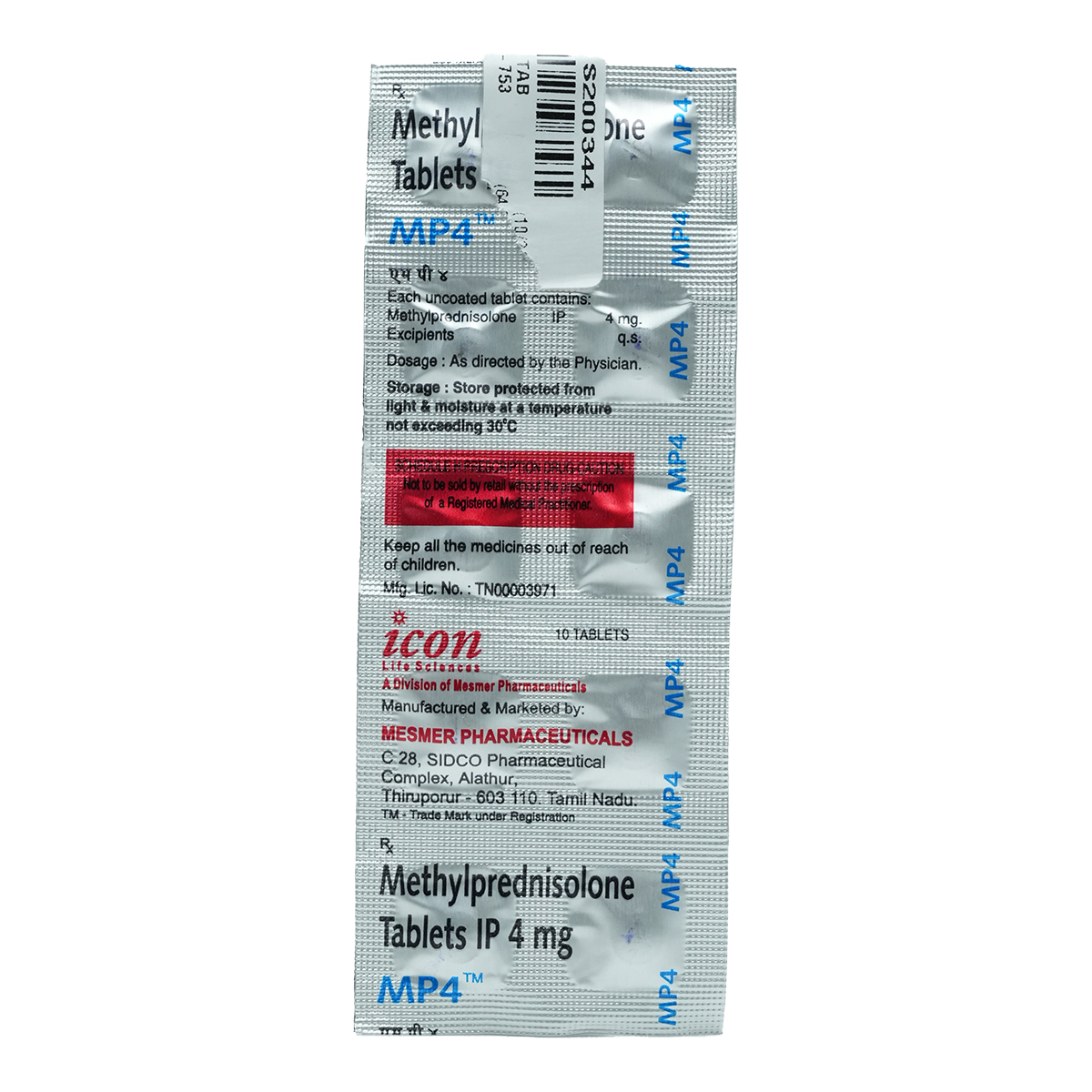 MP 4 Tablet 10's, Pack of 10 TABLETS MP 4 Tablet 10's, Pack of 10 TABLETS