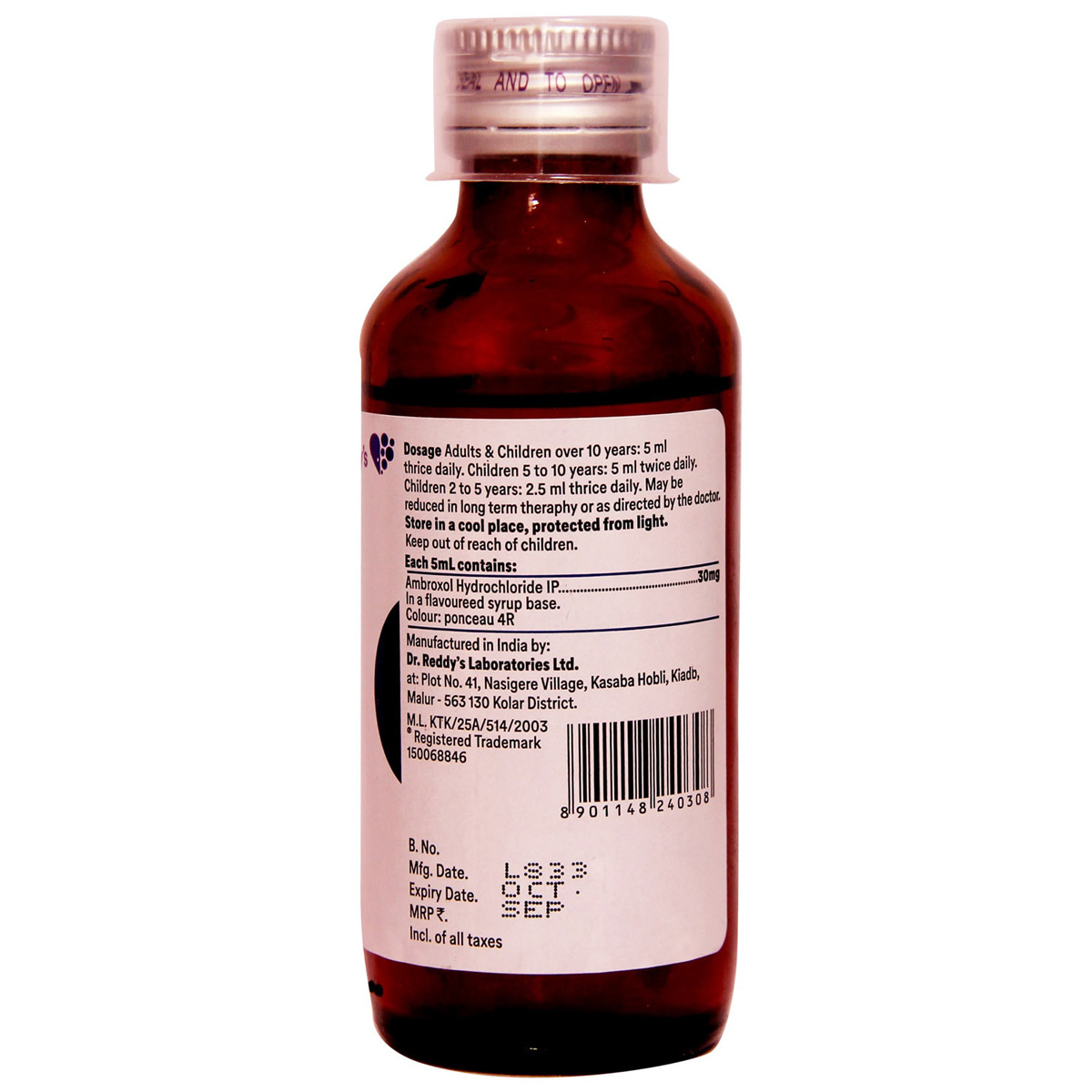 Mucolite Syrup 100 ml, Pack of 1 Syrup Mucolite Syrup 100 ml, Pack of 1 Syrup