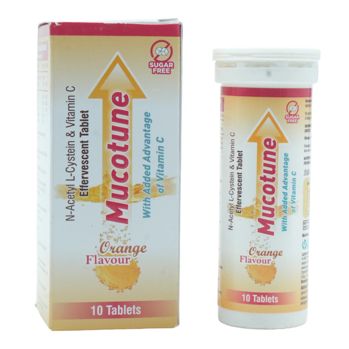 Mucotune Orange Effervescent Tablet 10's, Pack of 1 TABLET Mucotune Orange Effervescent Tablet 10's, Pack of 1 TABLET
