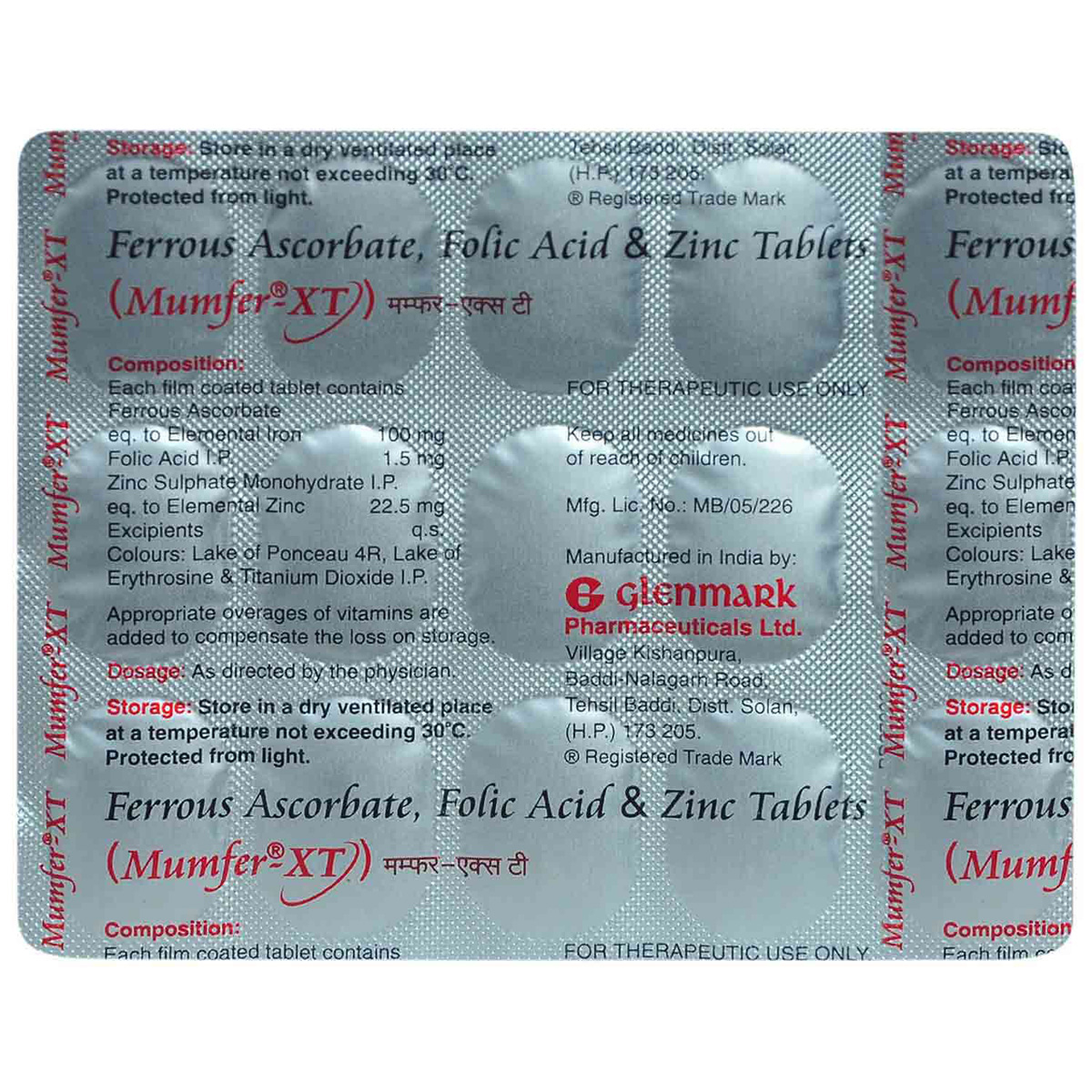 Mumfer XT Tablet 15's, Pack of 15 TABLETS Mumfer XT Tablet 15's, Pack of 15 TABLETS