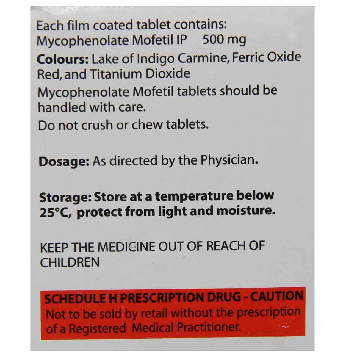 Mycept 500 Tablet 10's, Pack of 1 TABLET Mycept 500 Tablet 10's, Pack of 1 TABLET