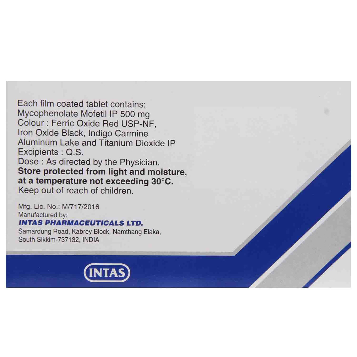 Mycofit 500 Tablet 10's, Pack of 10 TABLETS Mycofit 500 Tablet 10's, Pack of 10 TABLETS