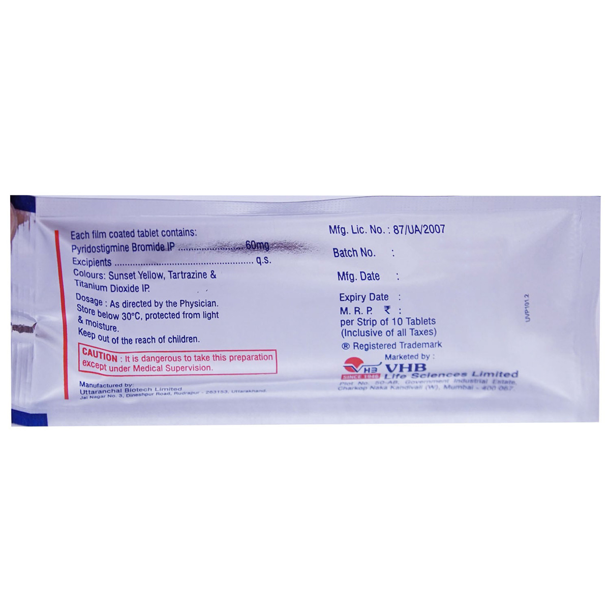 Myestine 60 Tablet 10's, Pack of 10 TABLETS Myestine 60 Tablet 10's, Pack of 10 TABLETS