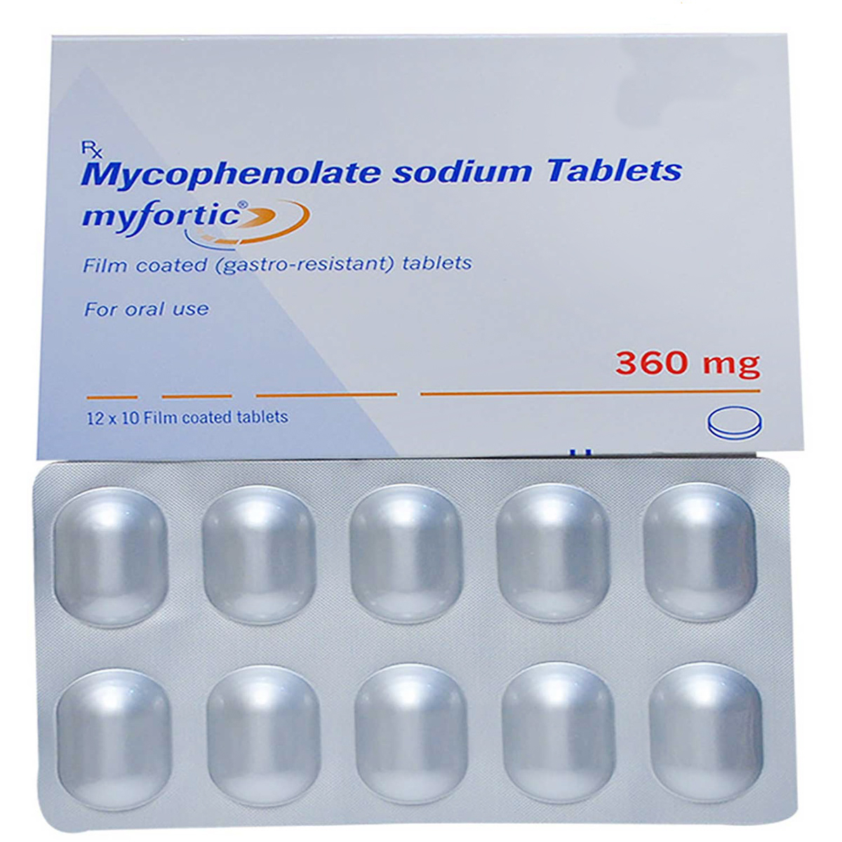 Myfortic 360 mg Tablet 10's, Pack of 10 TABLETS Myfortic 360 mg Tablet 10's, Pack of 10 TABLETS