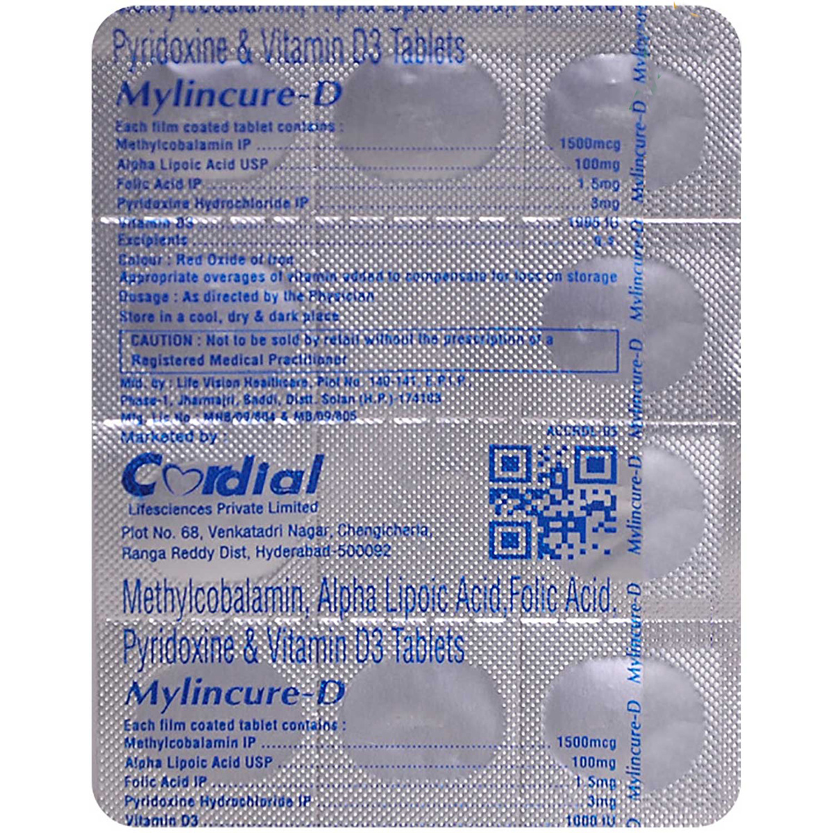 Mylincure D Tablet 10's, Pack of 10 TABLETS Mylincure D Tablet 10's, Pack of 10 TABLETS