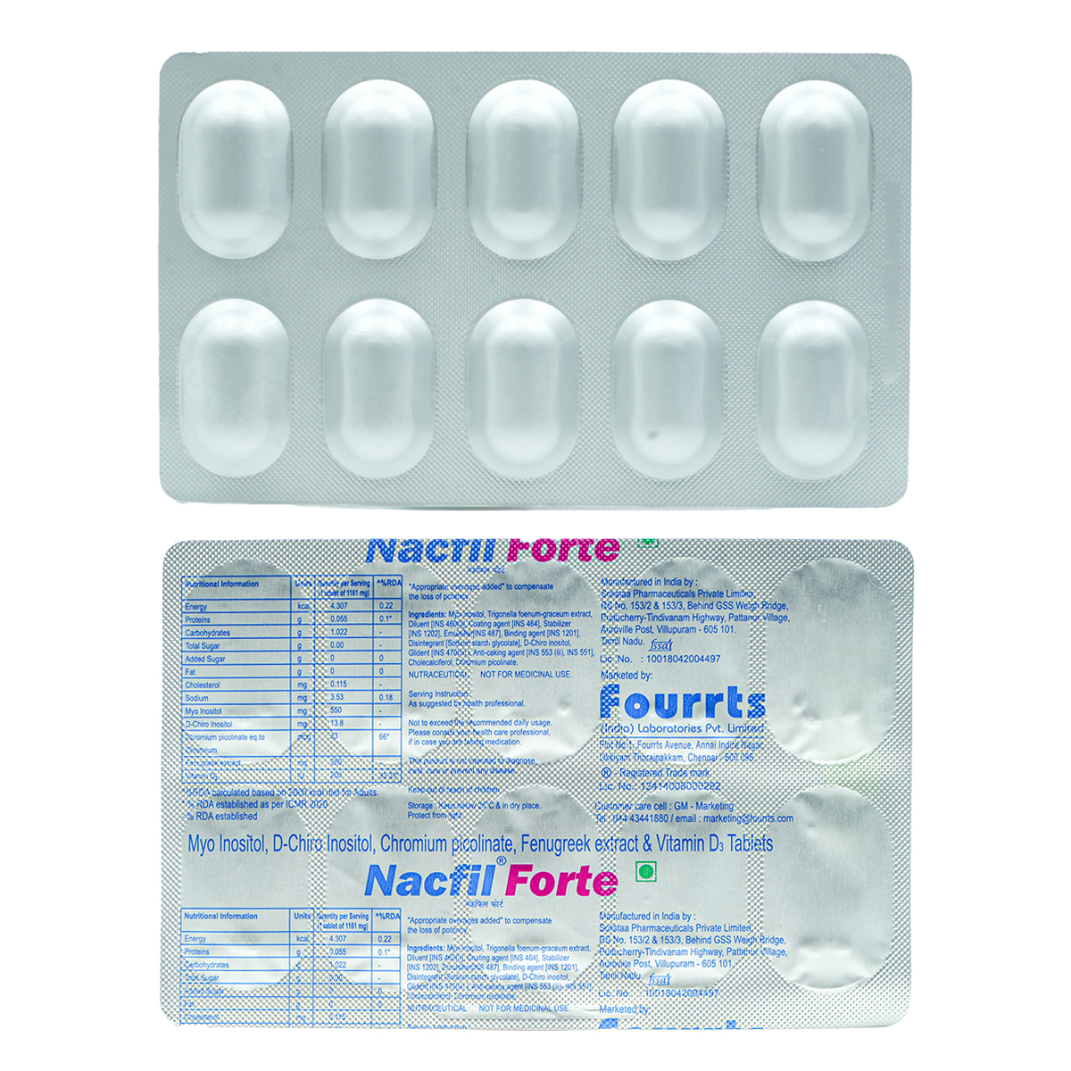 Nacfil Forte Tablet 10's, Pack of 10 TABLETS Nacfil Forte Tablet 10's, Pack of 10 TABLETS