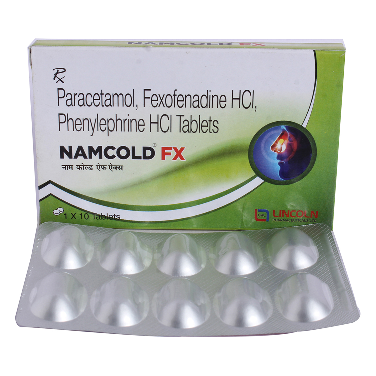 Namcold FX Tablet 10's, Pack of 10 Namcold FX Tablet 10's, Pack of 10