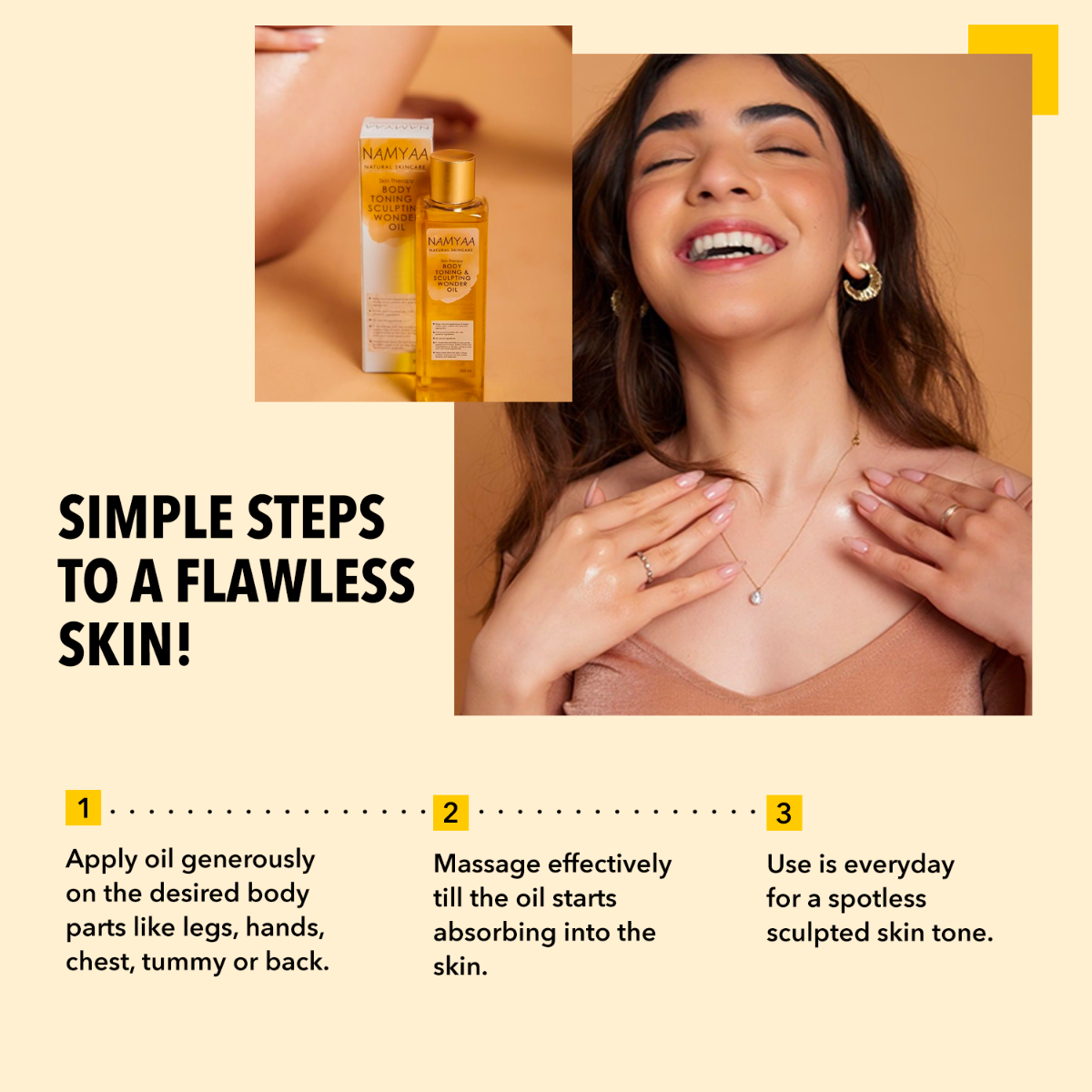 Namyaa Body Toning & Sculpting Wonder Oil 200 ml | For Removal Of Scars, Stretch Marks, Aging Skin & Uneven Skin Tone | Gives Smooth, Flawless Skin, Pack of 1 Namyaa Body Toning & Sculpting Wonder Oil 200 ml | For Removal Of Scars, Stretch Marks, Aging Skin & Uneven Skin Tone | Gives Smooth, Flawless Skin, Pack of 1