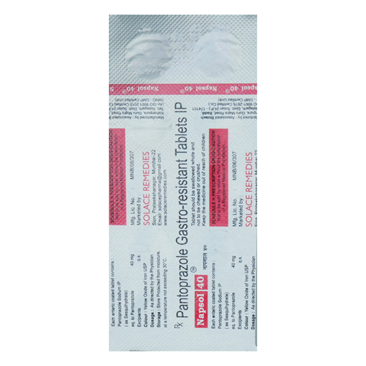 Napsol 40 Tablet 10's, Pack of 10 TabletS Napsol 40 Tablet 10's, Pack of 10 TabletS