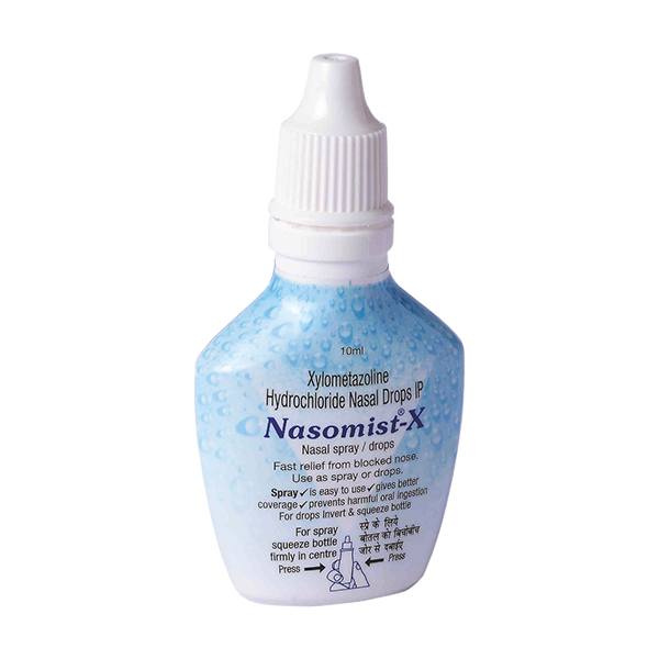 Nasomist-X Nasal Drops 10 ml, Pack of 1 Nasal Drops Nasomist-X Nasal Drops 10 ml, Pack of 1 Nasal Drops