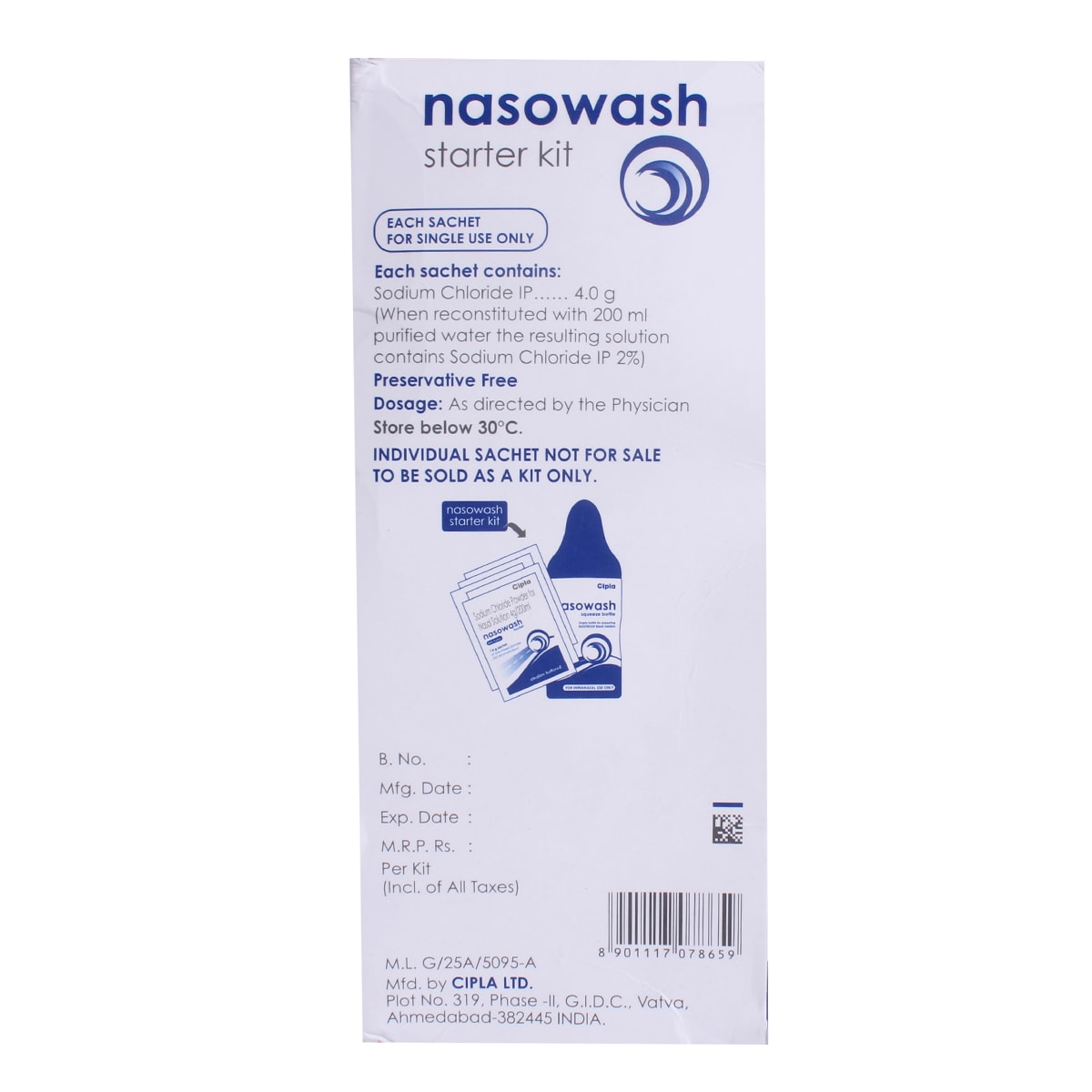 Nasowash Starter Kit, Pack of 1 Solution Nasowash Starter Kit, Pack of 1 Solution