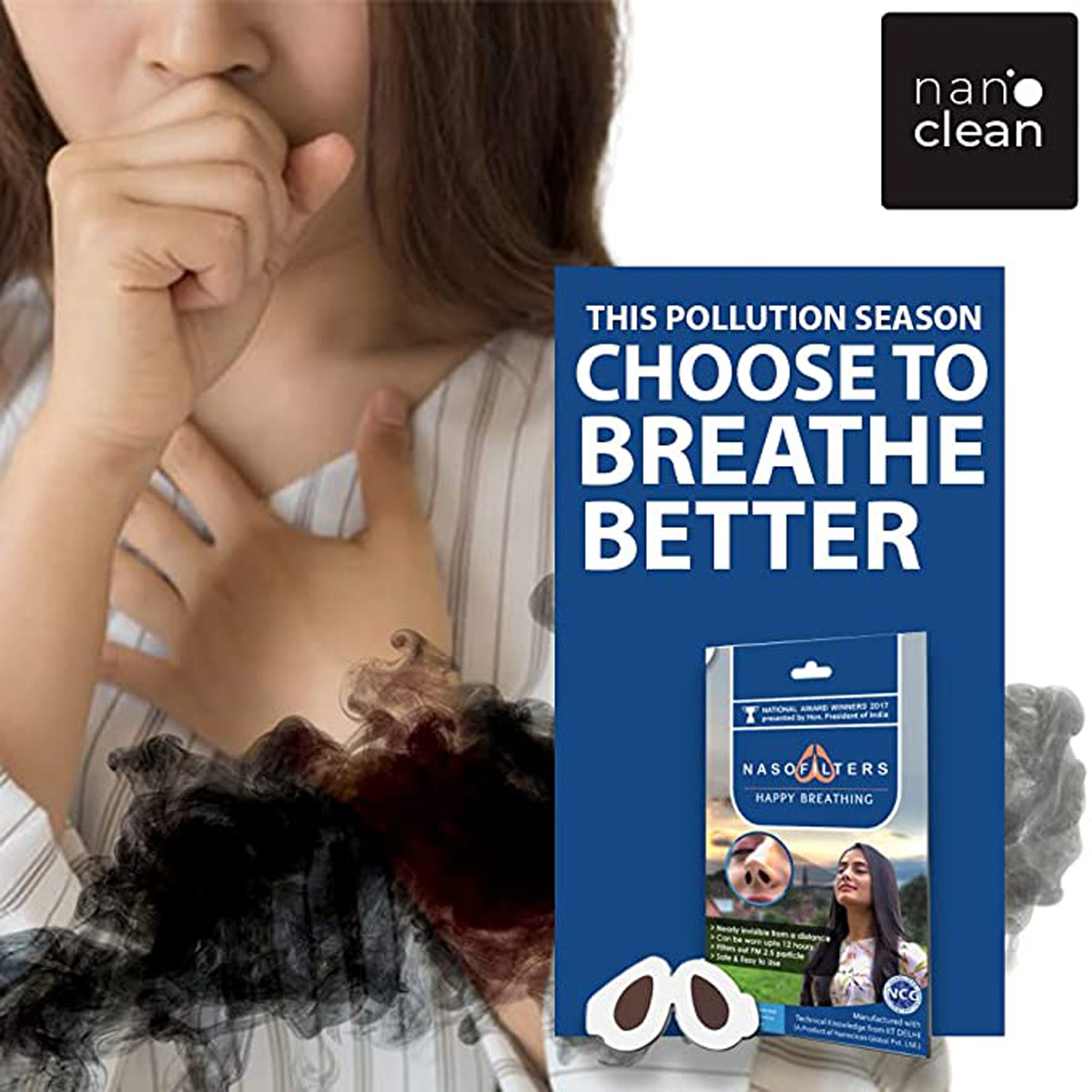 Nanoclean Nasofilters-Medium, 10 Count, Pack of 1 Nanoclean Nasofilters-Medium, 10 Count, Pack of 1