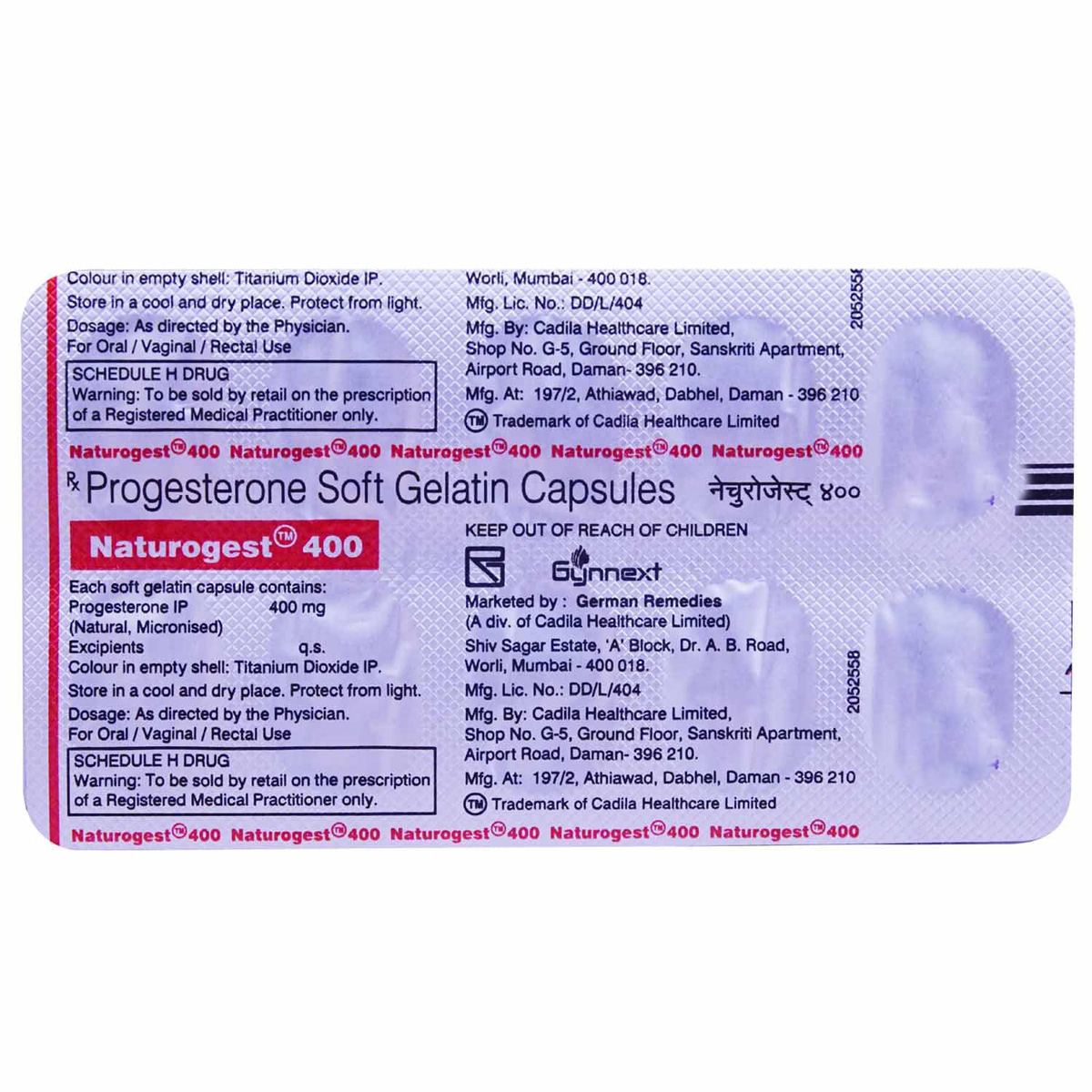 Naturogest 400 Capsule 10's, Pack of 10 CAPSULES Naturogest 400 Capsule 10's, Pack of 10 CAPSULES