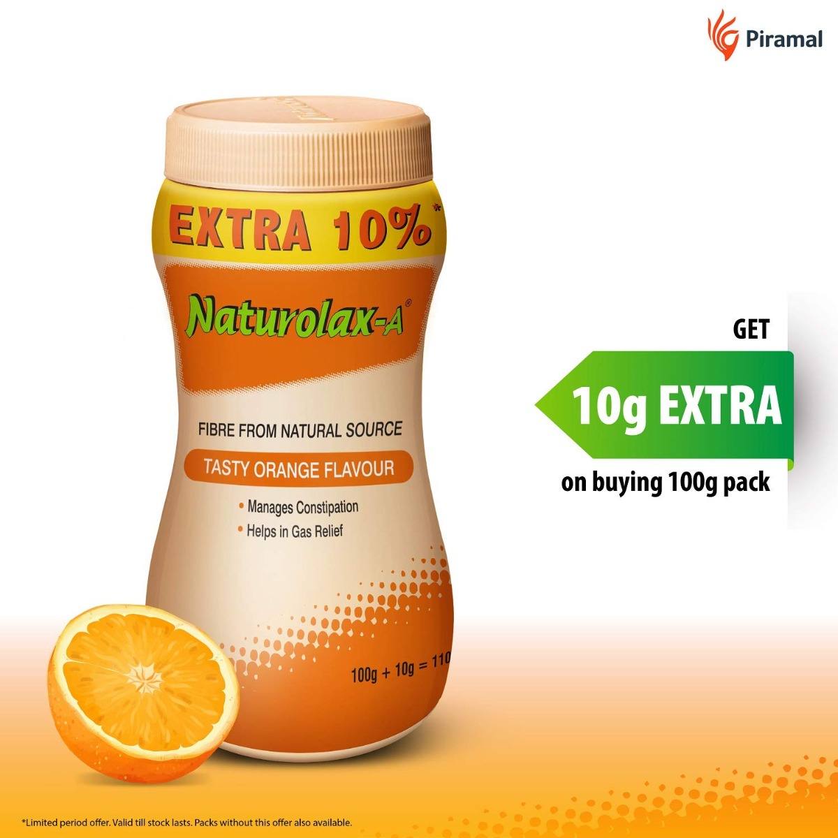 Naturolax-A Tasty Orange Flavour Powder, 100 gm, Pack of 1 Naturolax-A Tasty Orange Flavour Powder, 100 gm, Pack of 1