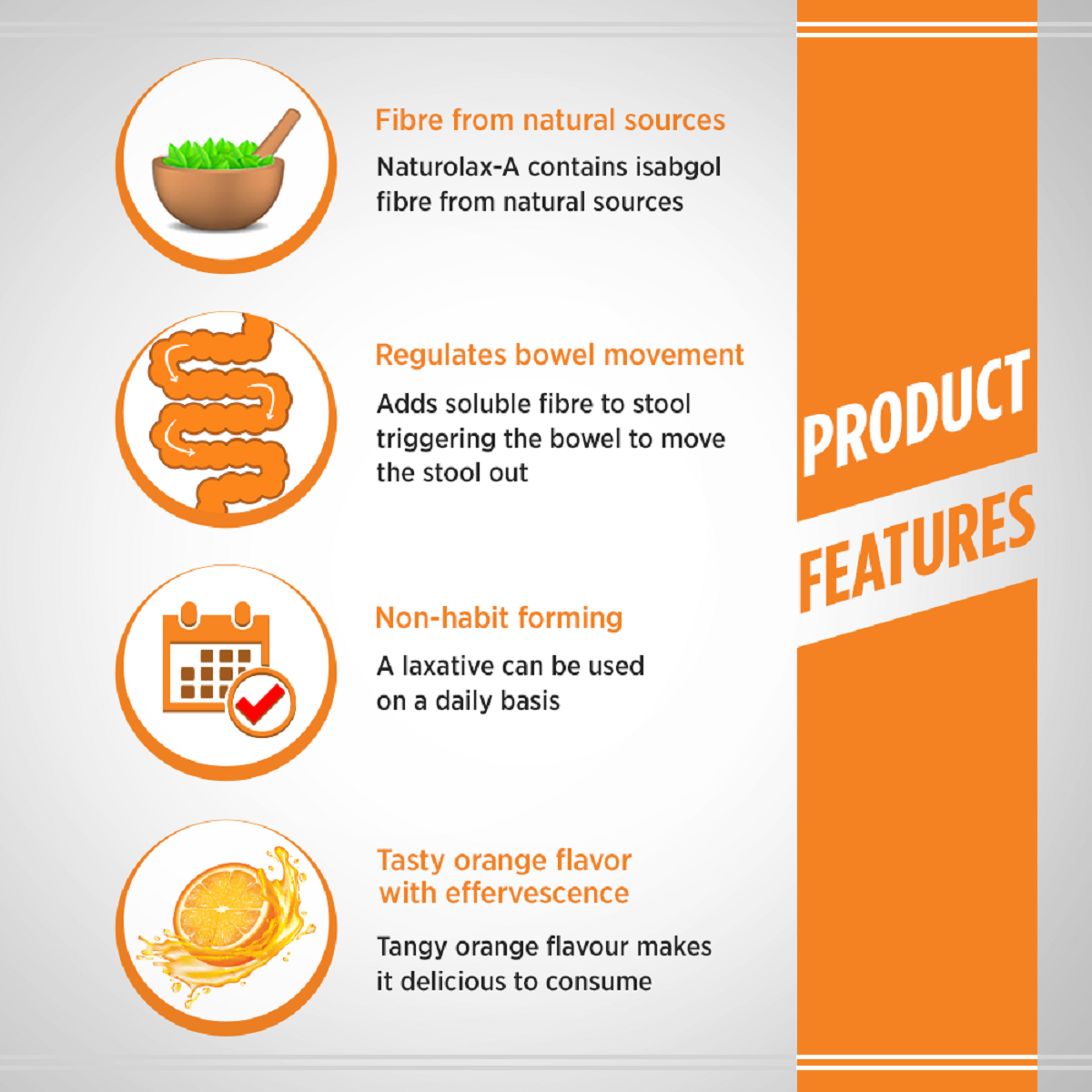 Naturolax-A Tasty Orange Flavour 100 gm, Pack of 1 Naturolax-A Tasty Orange Flavour 100 gm, Pack of 1