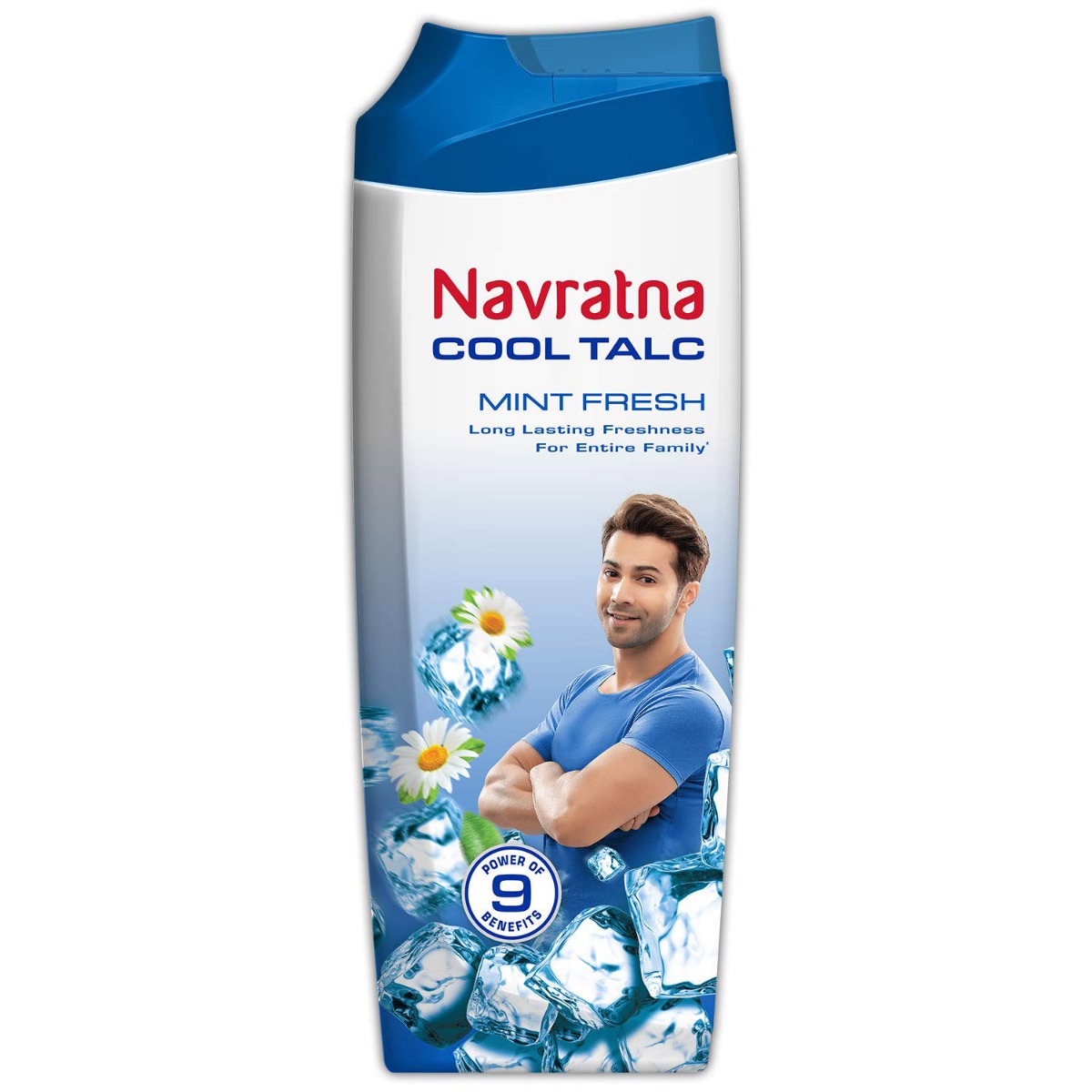 Navratna Cool Mint Fresh Talc 100 gm | Soothes Itching | Prevents Body Odour | Relax &amp; Refresh Body | Long Lasting Cooling, Fragrance &amp; Freshness, Pack of 1