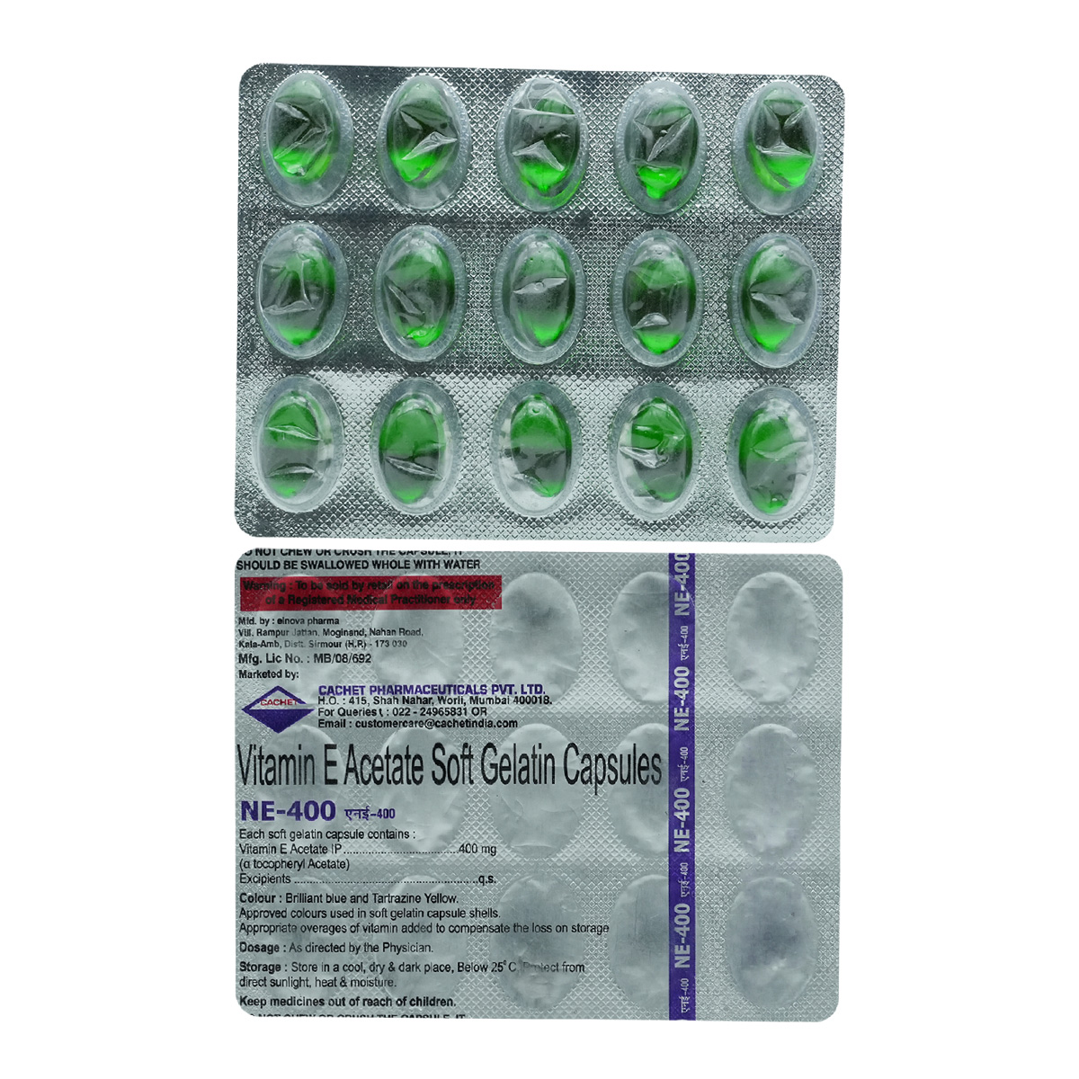 NE-400 Softgel Capsule 15's, Pack of 15 CAPSULES NE-400 Softgel Capsule 15's, Pack of 15 CAPSULES