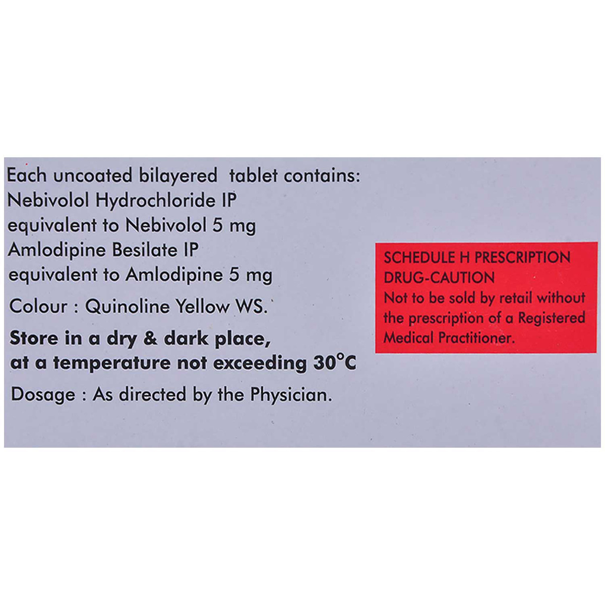 Nebilong-AM Tablet 10's, Pack of 10 TABLETS Nebilong-AM Tablet 10's, Pack of 10 TABLETS