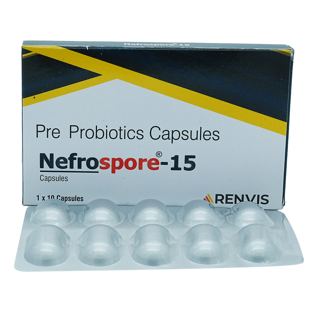 Nefrospore-15 Capsule 10's, Pack of 10 Nefrospore-15 Capsule 10's, Pack of 10
