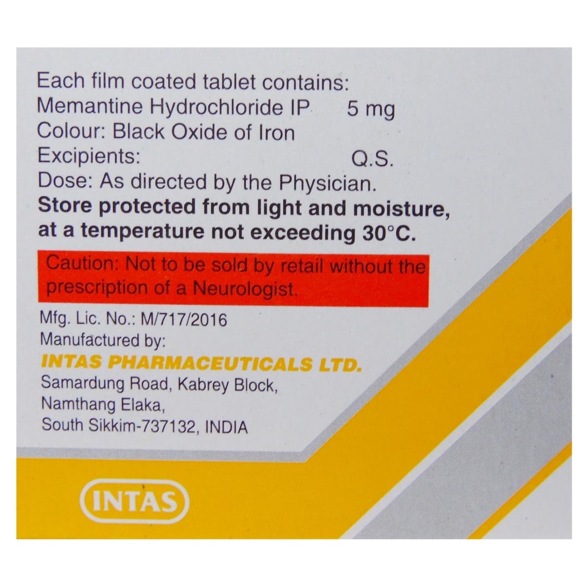 NEMDAA 5MG TABLET, Pack of 10 TabletS NEMDAA 5MG TABLET, Pack of 10 TabletS